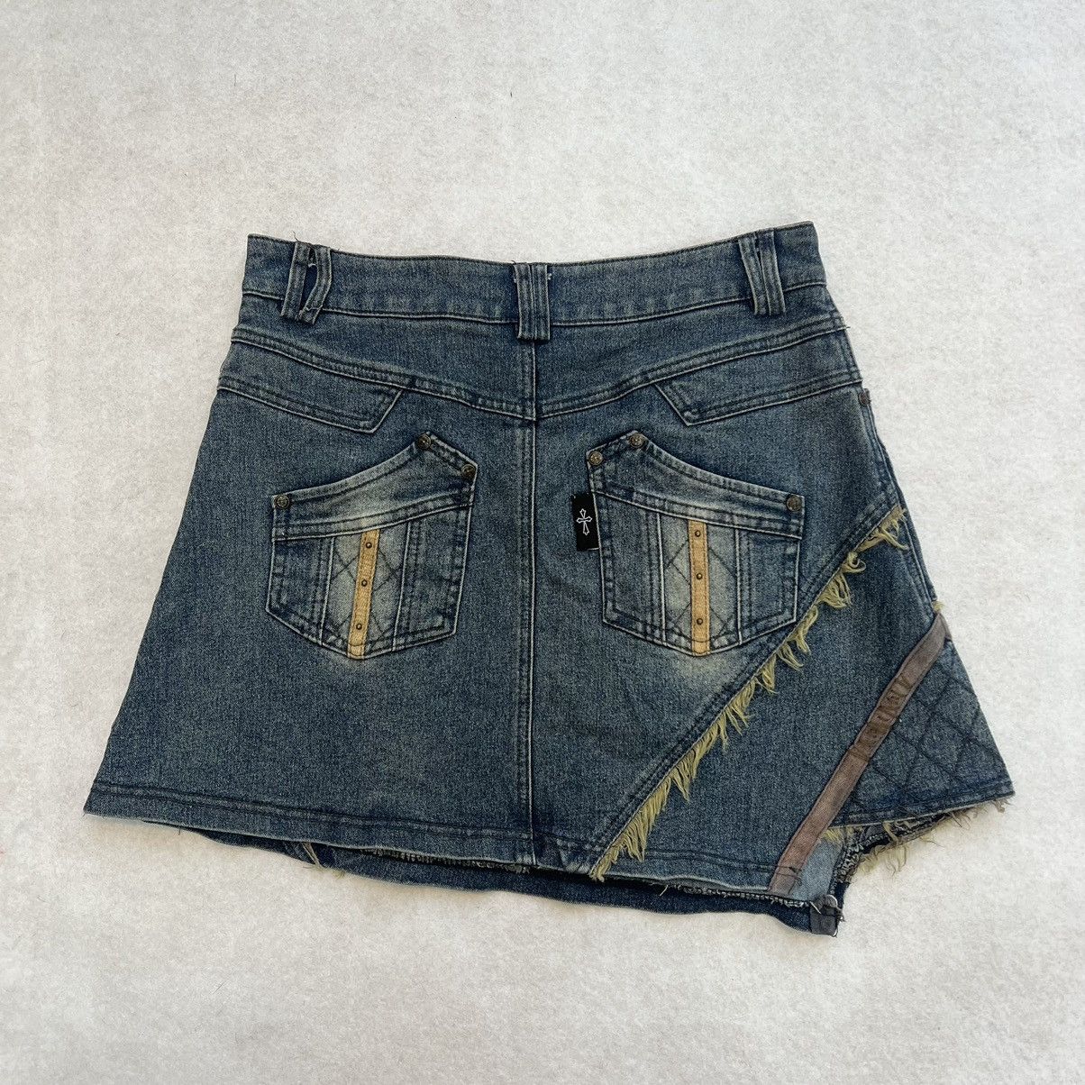Japanese Brand × Le Grande Bleu (L.G.B.) Ozz Croce Denim Skirt Size 28" / US 6 / IT 42 - 6 Thumbnail