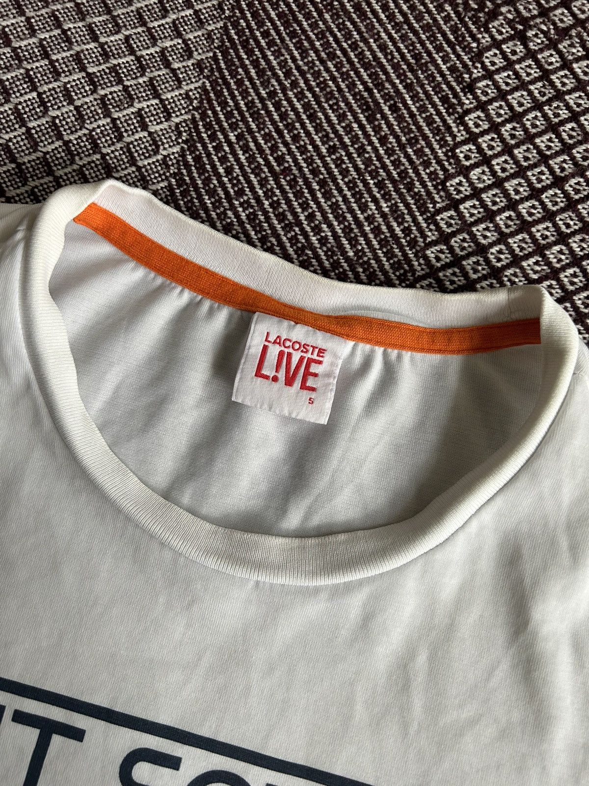 Lacoste Lacoste Live T-shirt Big Logo Graphic Print Tee Size 5 / L Size US L / EU 52-54 / 3 - 5 Thumbnail