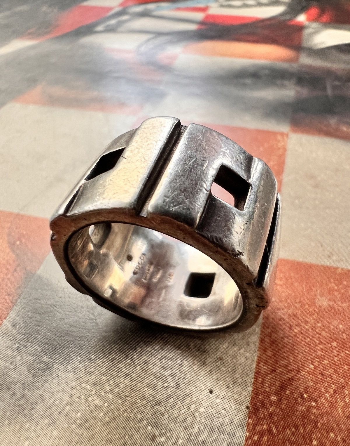 Gucci Aunthentic Vintage Gucci Silver 925 Multicrossed Ring Size ONE SIZE - 1 Thumbnail