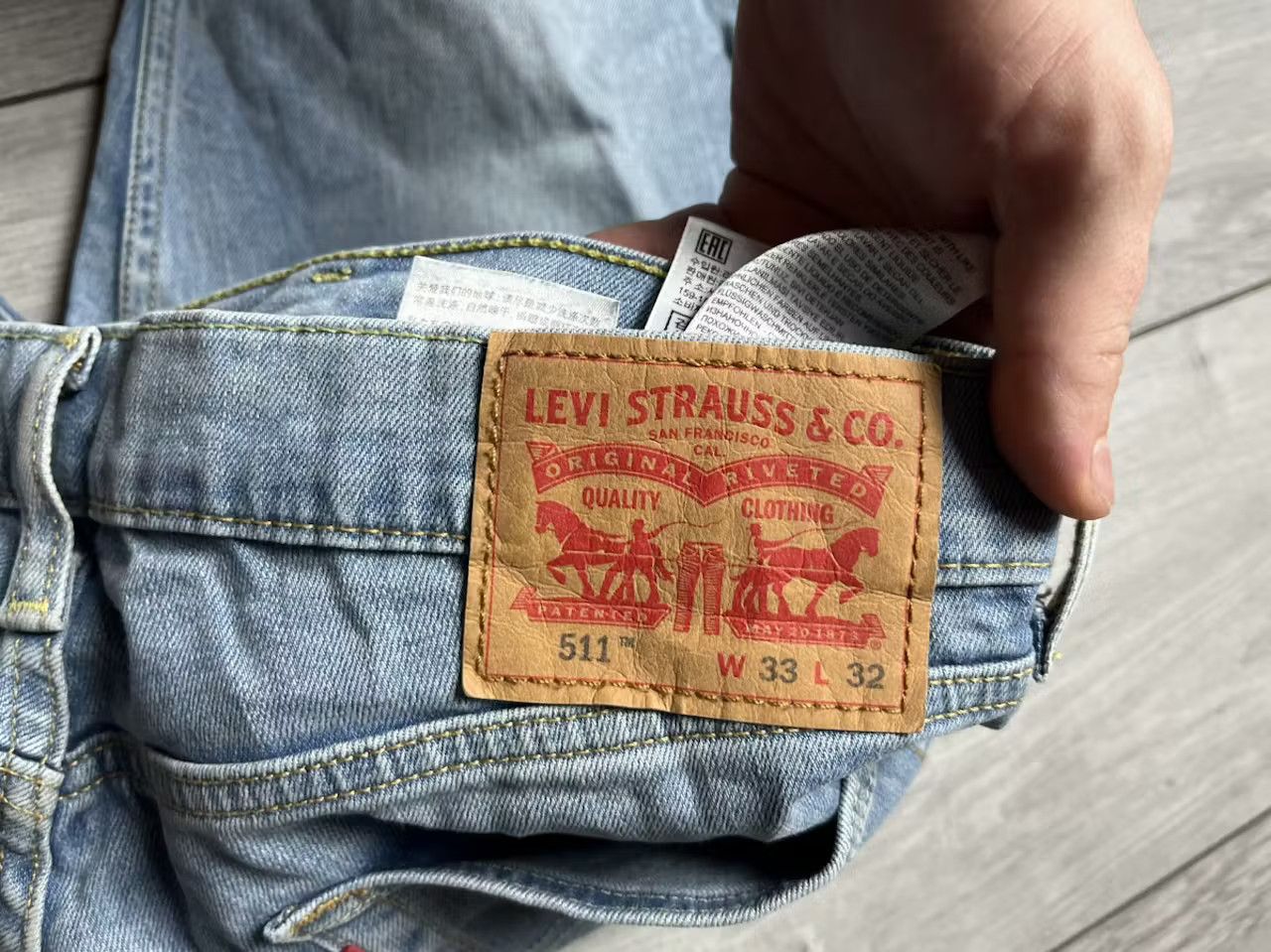 Levi's Levis denim jeans 511 model size 33/32 Size US 33 - 4 Thumbnail