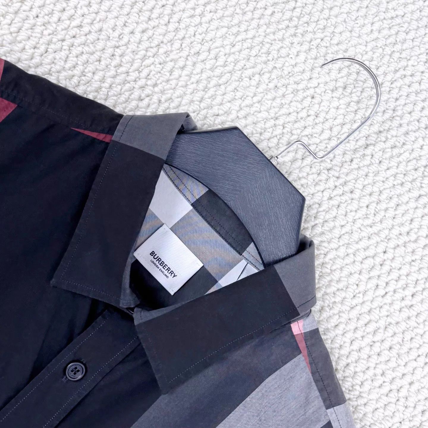 Burberry Burberry Charcoal Large Check LS Shirt Jacket XXL Size US XXL / EU 58 / 5 - 3 Thumbnail