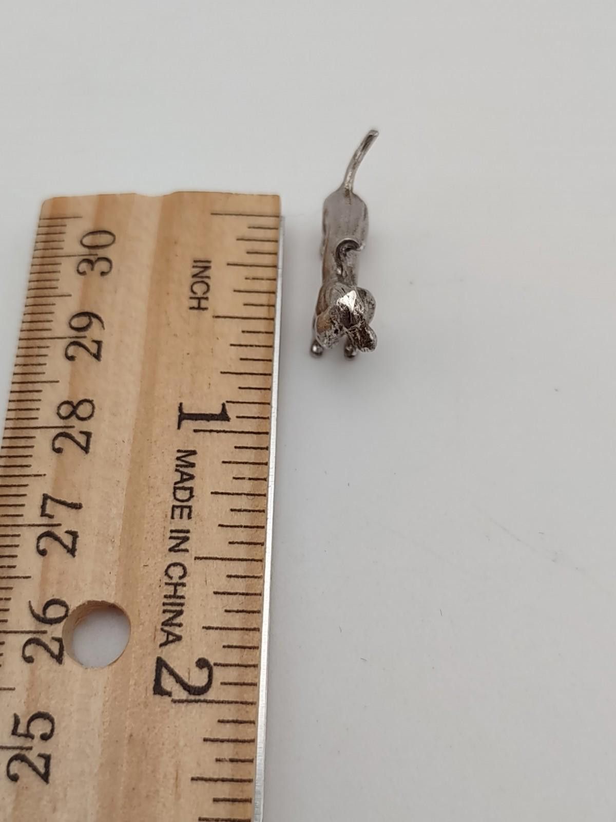 The Unbranded Brand Sterling Silver Basset Hound Dog Charm Pendant 925 Vtg Size ONE SIZE - 3 Thumbnail