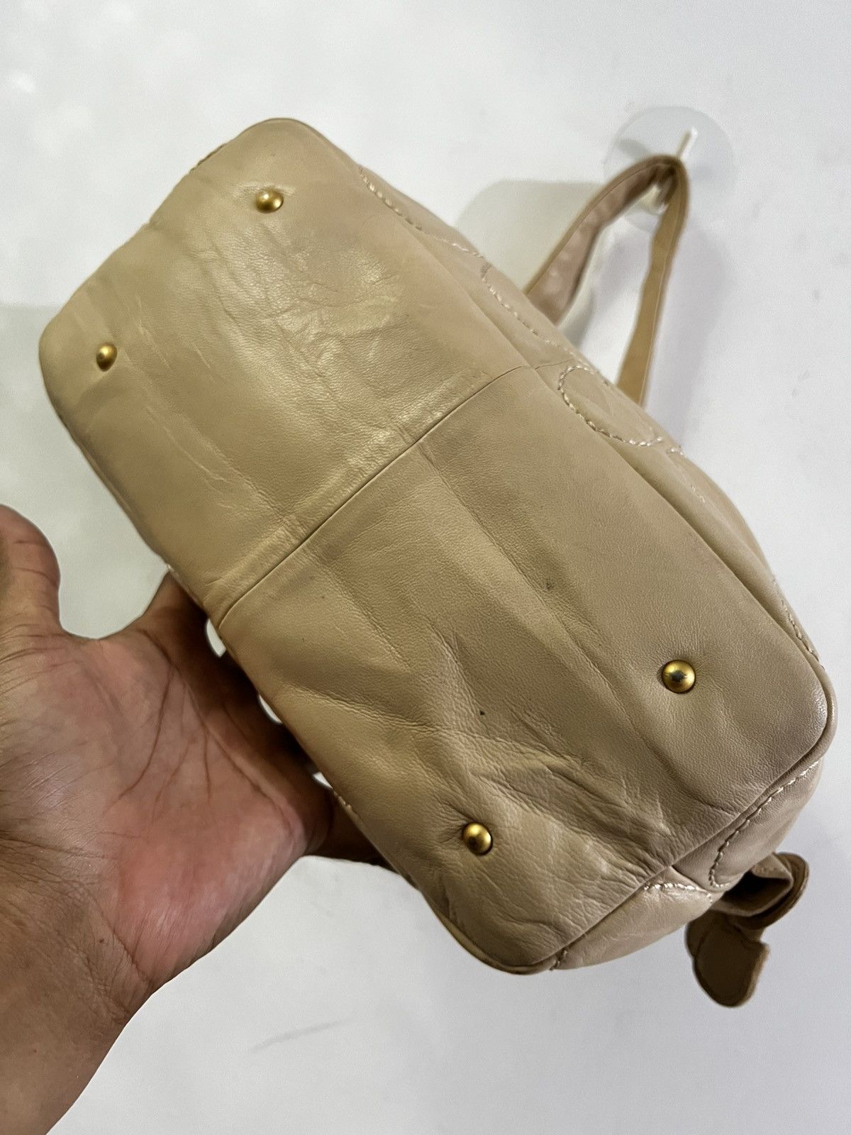 Issey Miyake × Tsumori Chisato TSUMORI CHISATO BY ISSEY MIYAKE CALFSKIN LEATHER QUILTED BAG Size ONE SIZE - 8 Thumbnail