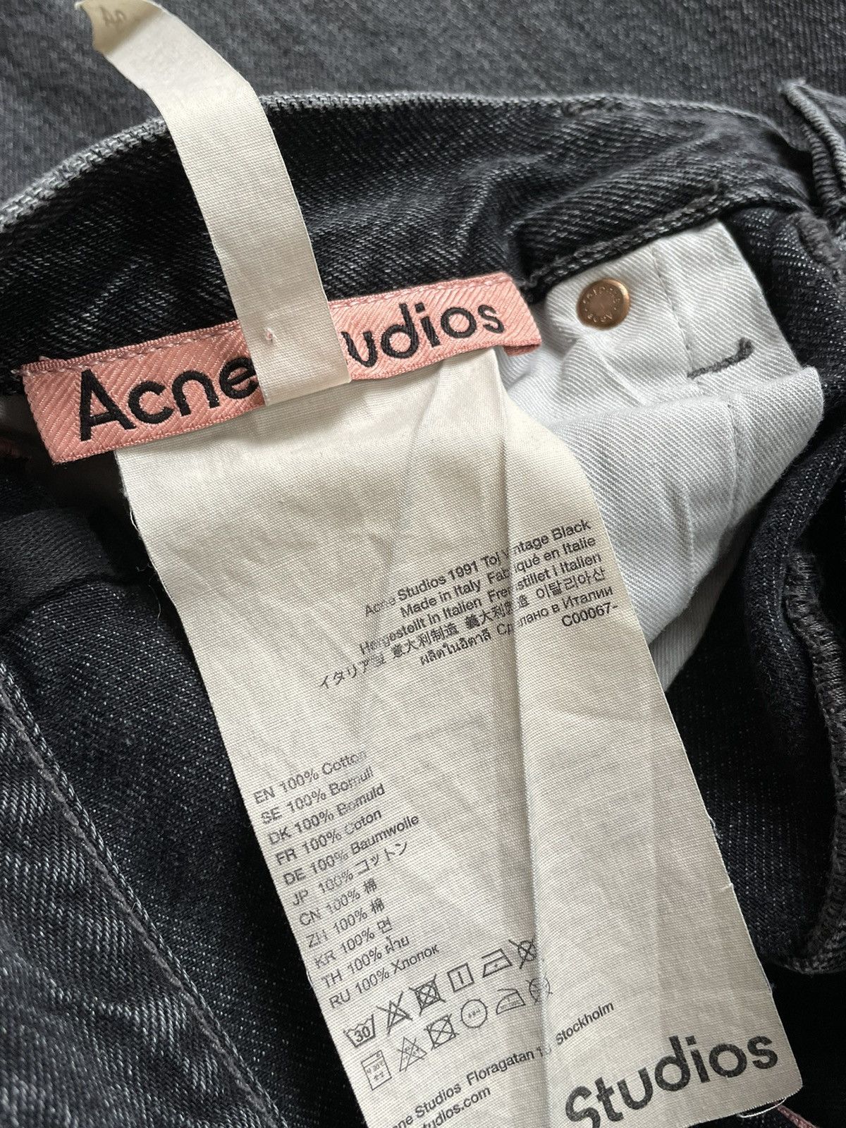 Acne Studios Acne Studios washed gray denim pants Size US 29 - 8 Thumbnail
