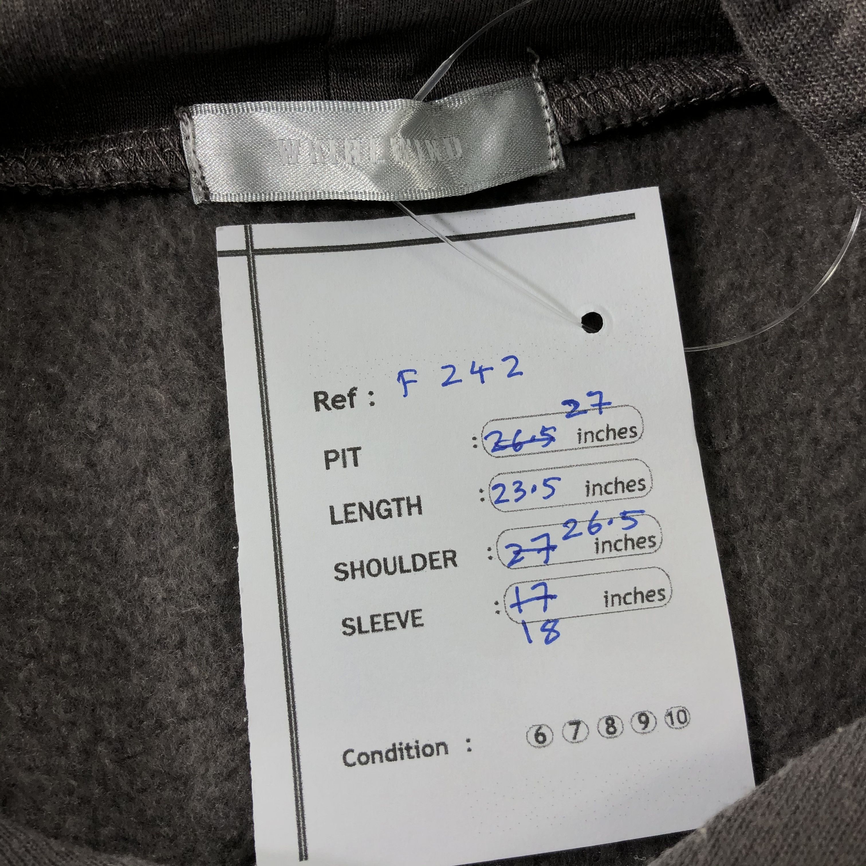 Japanese Brand Japanese Whirl Wind Plain Cropped Hoodie Sweatshirt F242 Size US L / EU 52-54 / 3 - 5 Thumbnail