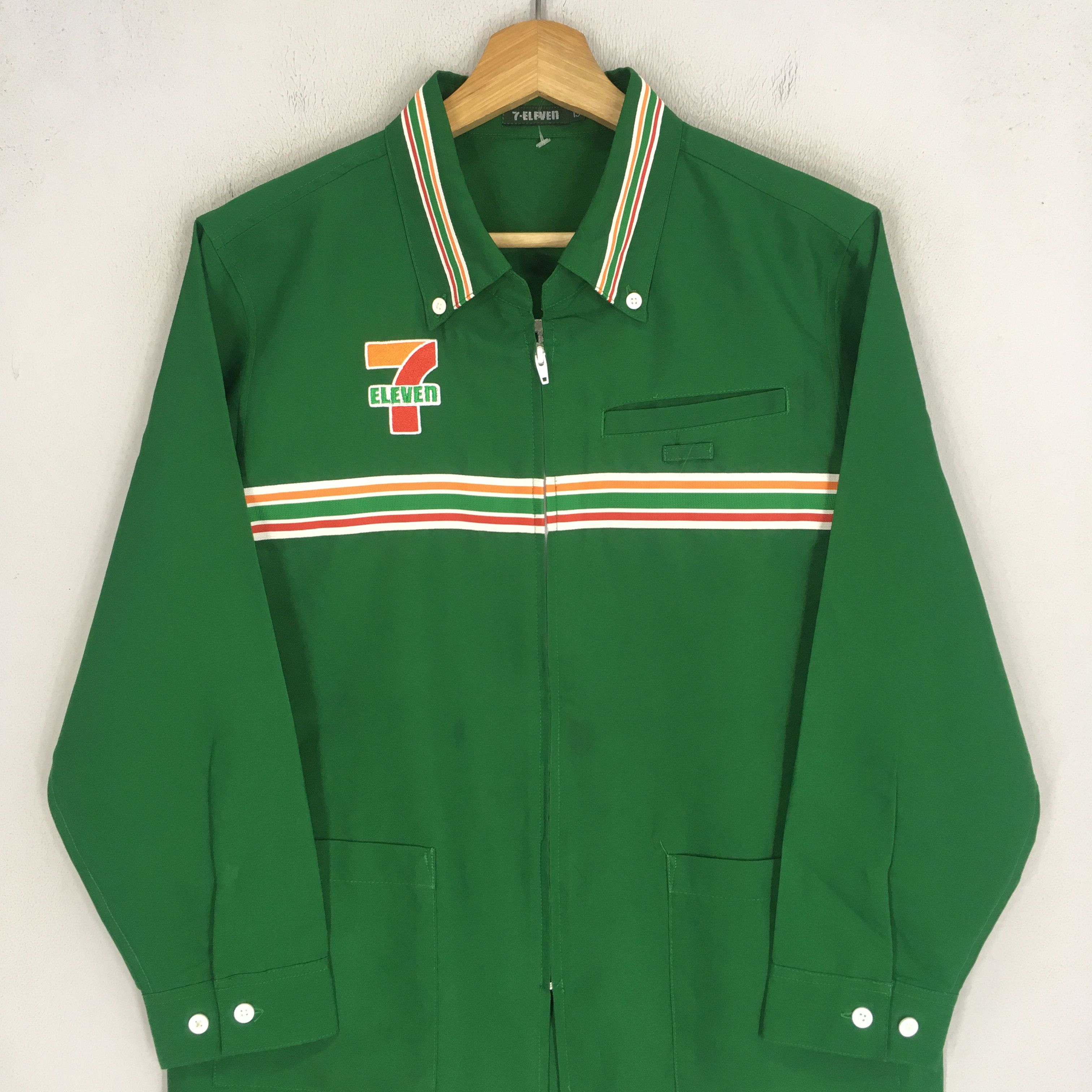 Japanese Brand Vintage 7-Eleven Convenience Store Workers Shirt Size US L / EU 52-54 / 3 - 3 Thumbnail