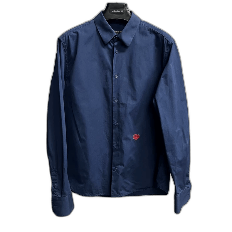 Louis Vuitton Louis Vuitton Navy Long Sleeve Shirt-yf Size US L / EU 52-54 / 3 - 1 Thumbnail