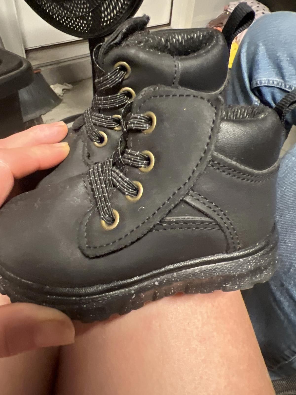 Other Wonder Nation Black Baby Boots - Comfortable and Durable Size US 5 / EU 37 - 2 Thumbnail