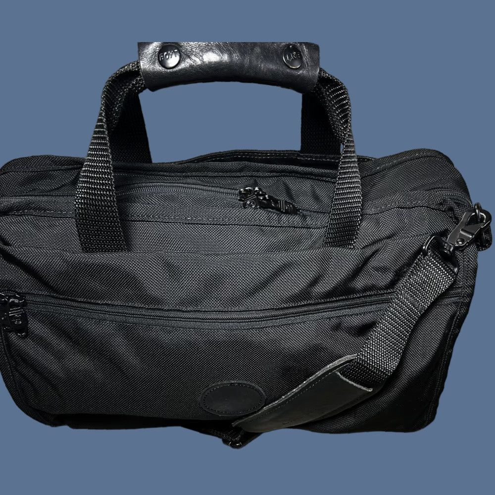 Vintage Boyt Messenger Bag Unisex Adults Large Nylon Black Zip Pockets Shoulder Strap 17” x 12” x 5.5” Outdoor Casual with Inner Outer Pockets Size ONE SIZE - 1 Thumbnail