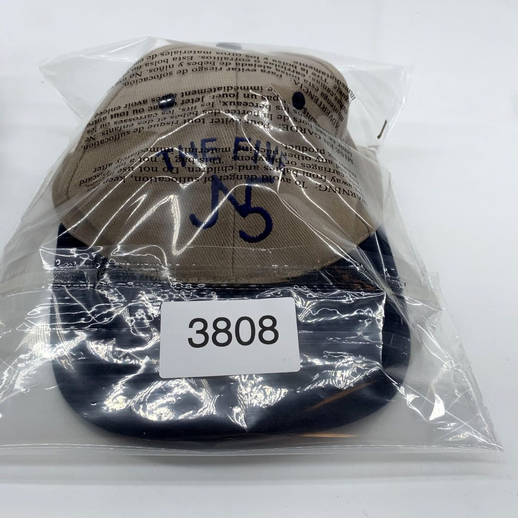 Vintage KC The Five Hat Cap Snap Back Mens Beige Blue Baseball One Size Logo Embroidered Size ONE SIZE - 8 Thumbnail