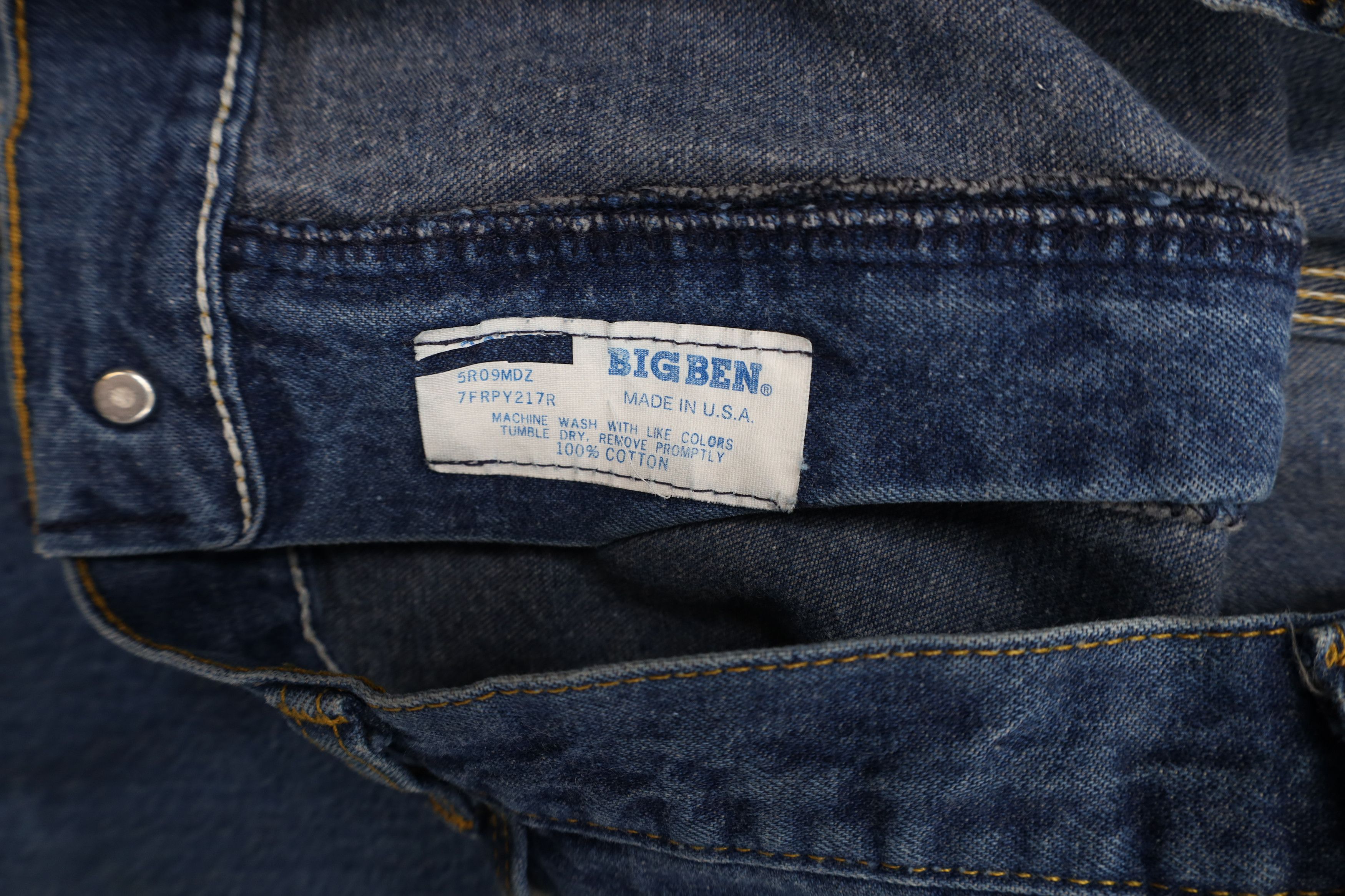 Vintage Vintage 70s Streetwear Wide Leg Dungaree Denim Jeans USA Size US 36 / EU 52 - 10 Thumbnail