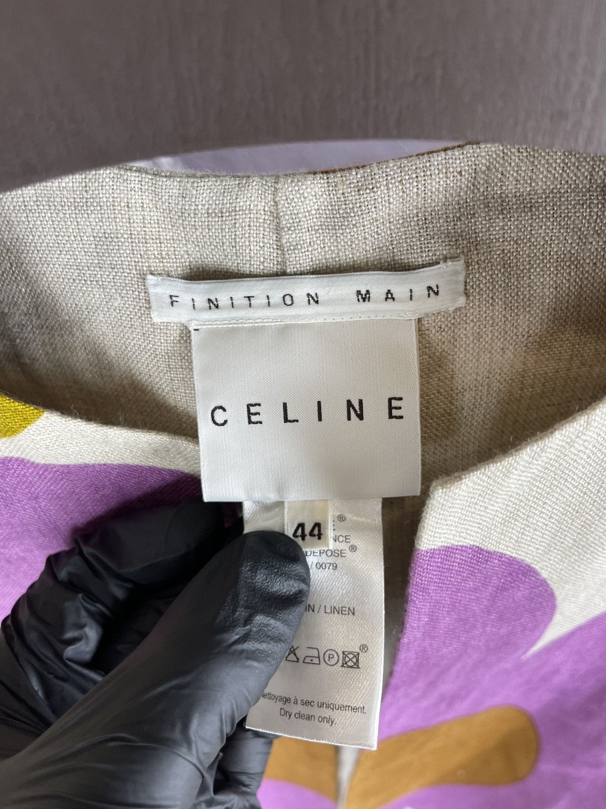Celine CELINE 2002 Multicolor Floral Linen Jacket Kors RRP 2900$ Size L / US 10 / IT 46 - 10 Thumbnail