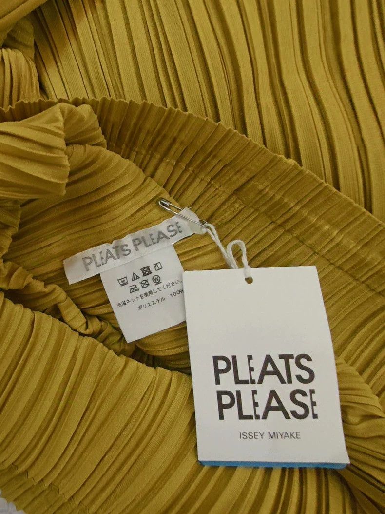 Issey Miyake Issey Miyake size:3 Yellow pleated long-sleeved shirt Size S / US 4 / IT 40 - 7 Thumbnail