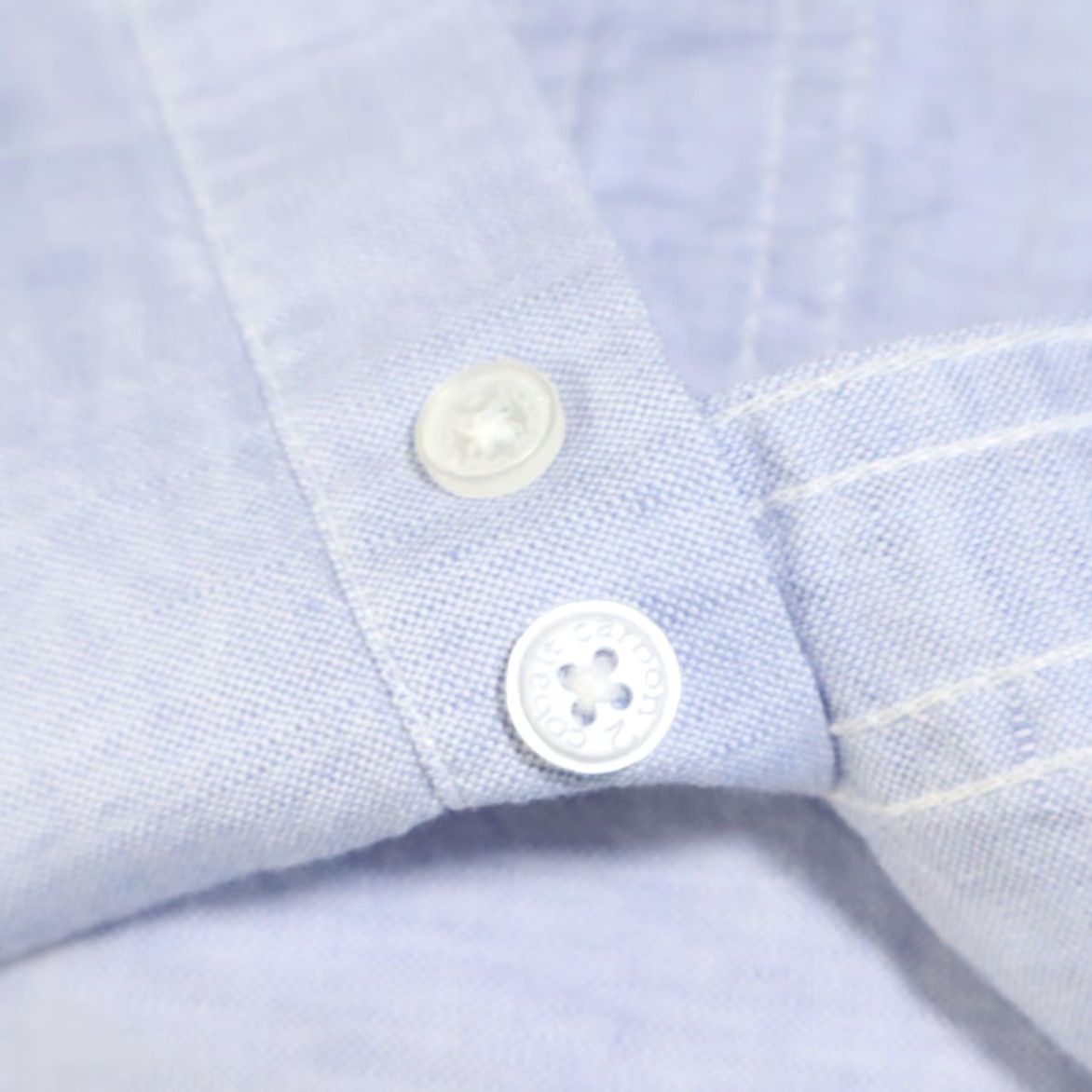 Carbon2Cobalt Carbon 2 Cobalt Linen Cotton Blend Solid Long Sleeve Button Up Shirt Blue Men's M Size US M / EU 48-50 / 2 - 6 Thumbnail