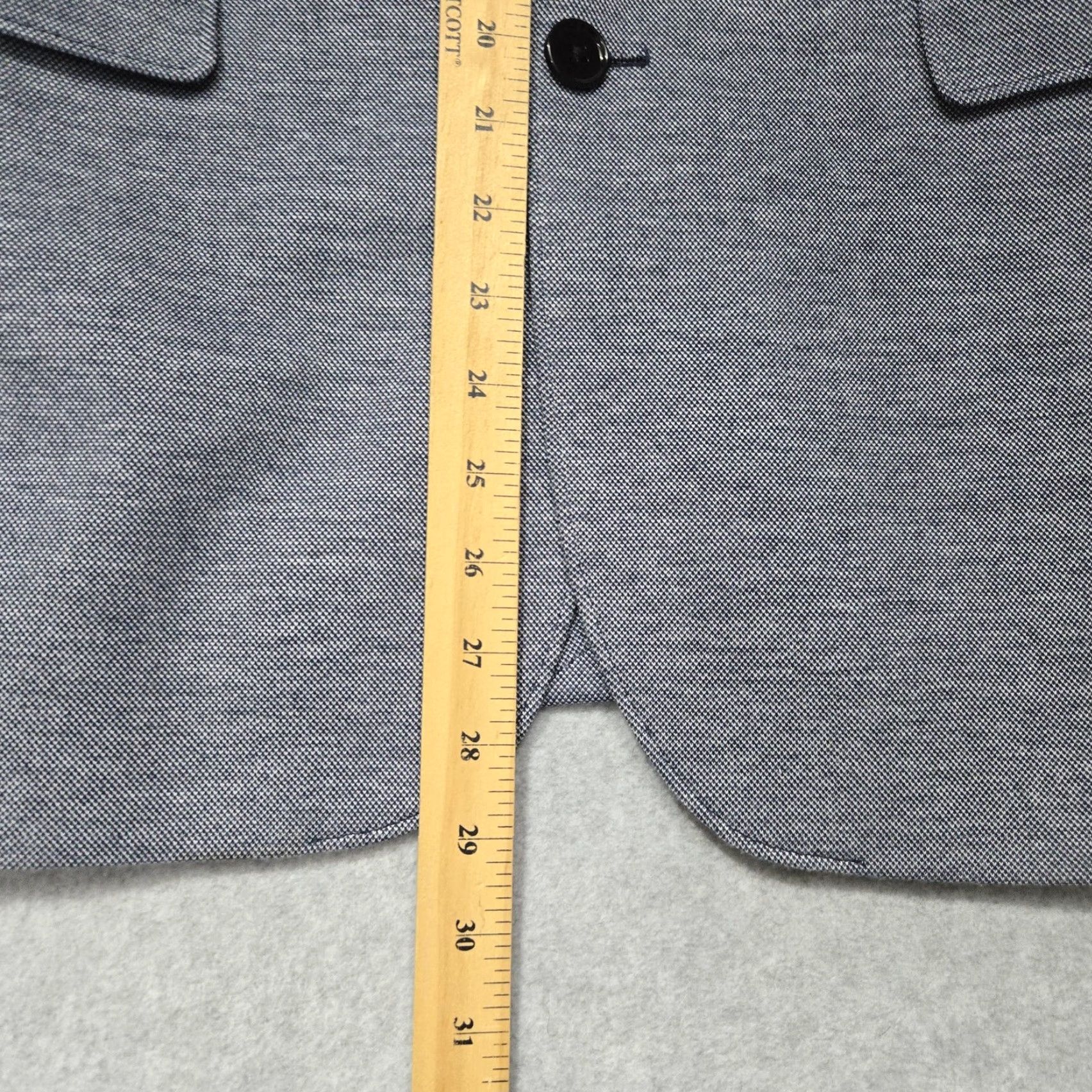 Express Express Photographer Blazer Mens 40 Regular Gray Fitted Sport Coat Jacket Two Button Size 40R - 4 Thumbnail