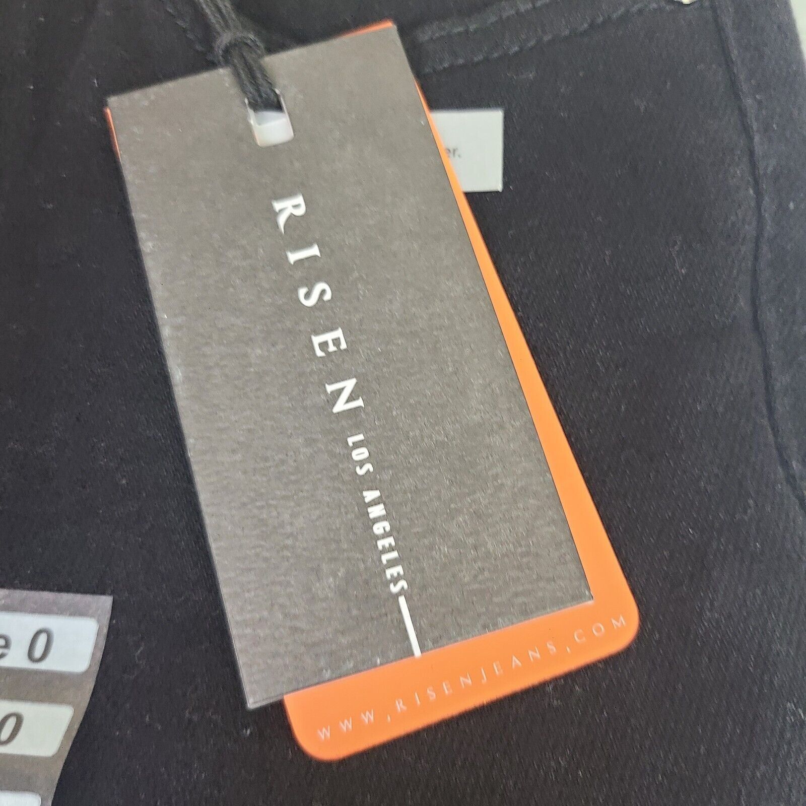 Other Risen Women's High Rise Crossover Jeans Black Size 0/24 Wais Size 24" / US 00 / IT 34 - 3 Thumbnail
