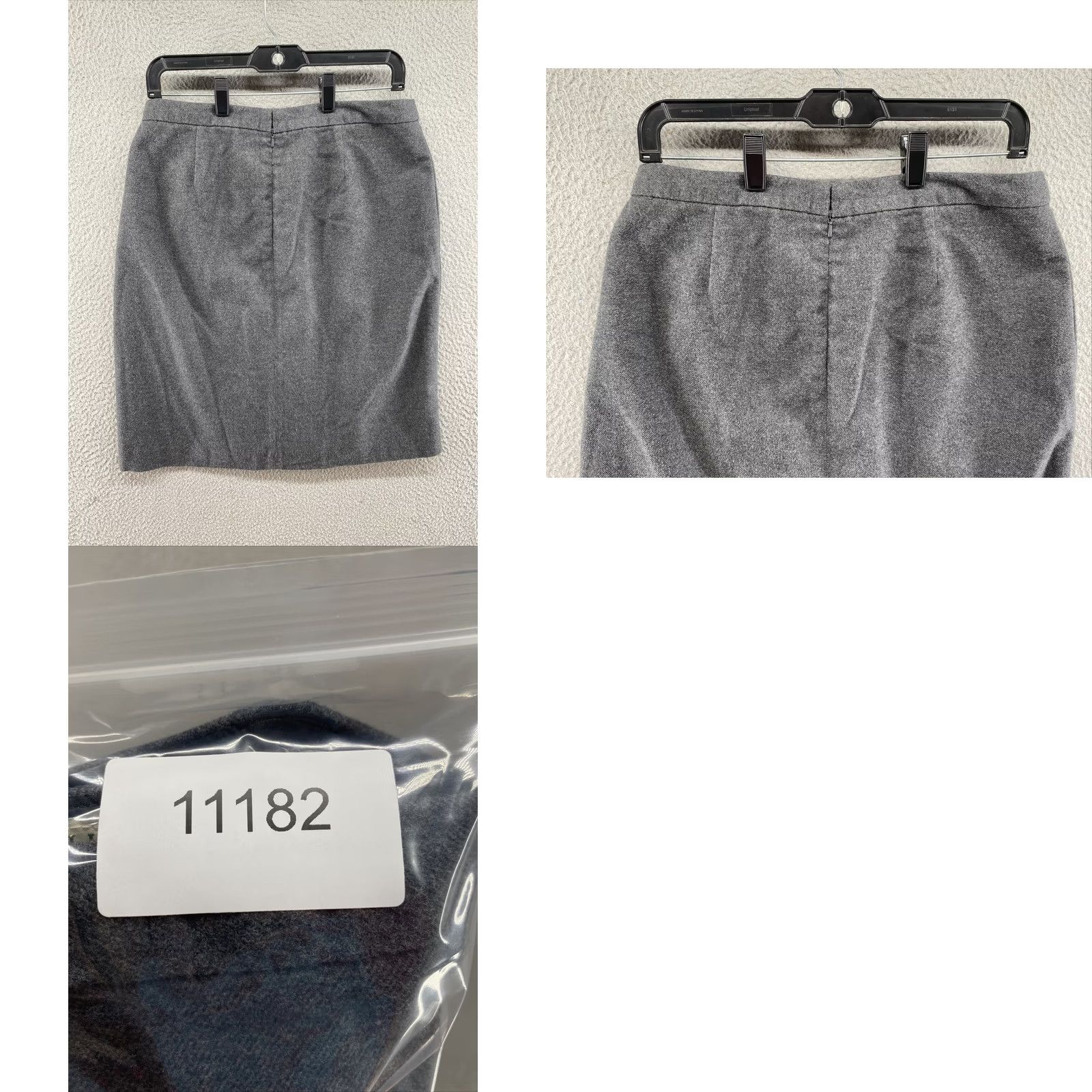 Vintage LL Bean Womens Gray Knit Wrap Buckle Skirt Size 8 Reg Size 30" / US 8 / IT 44 - 8 Thumbnail