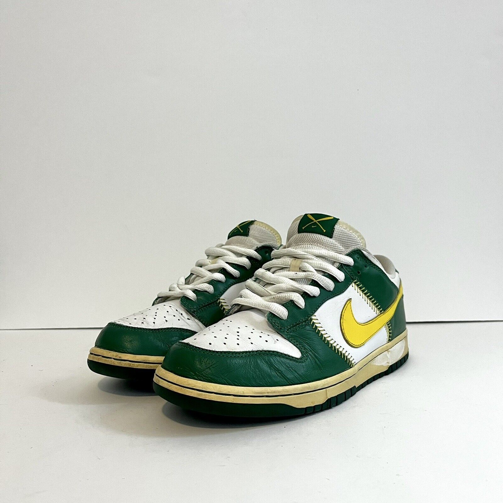 Nike 2006 Nike Dunk Low Baseball Pack Oakland A’s 309431 171 VTG Size US 10 / EU 43 - 2 Thumbnail