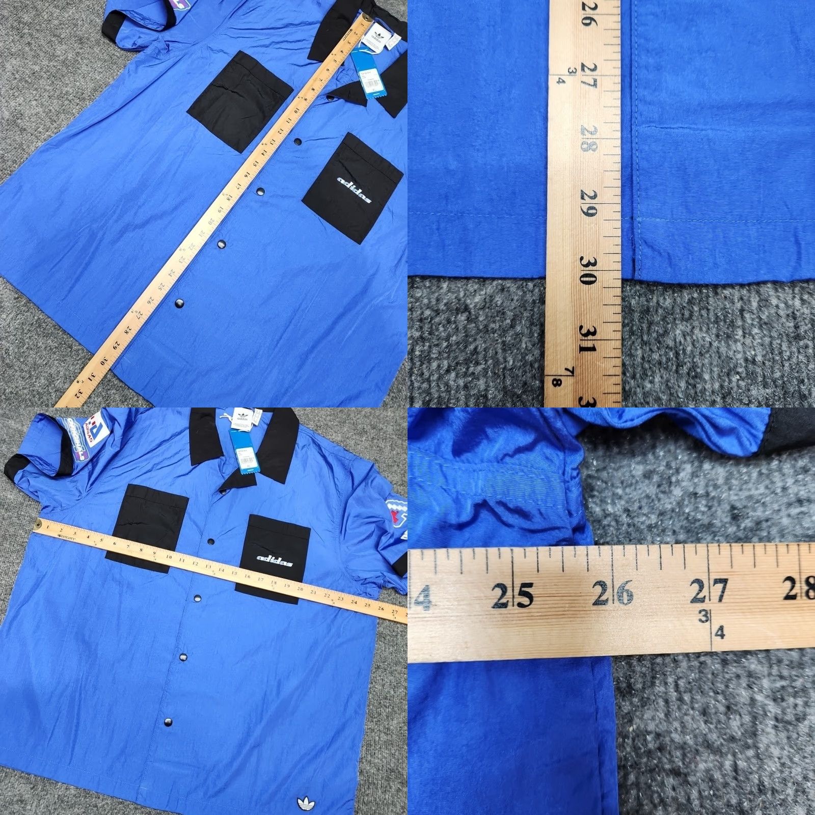 Adidas Adidas Originals Bowling Shirt Men XL Blue Black XTGP Snap Button NWT Size US XL / EU 56 / 4 - 9 Thumbnail