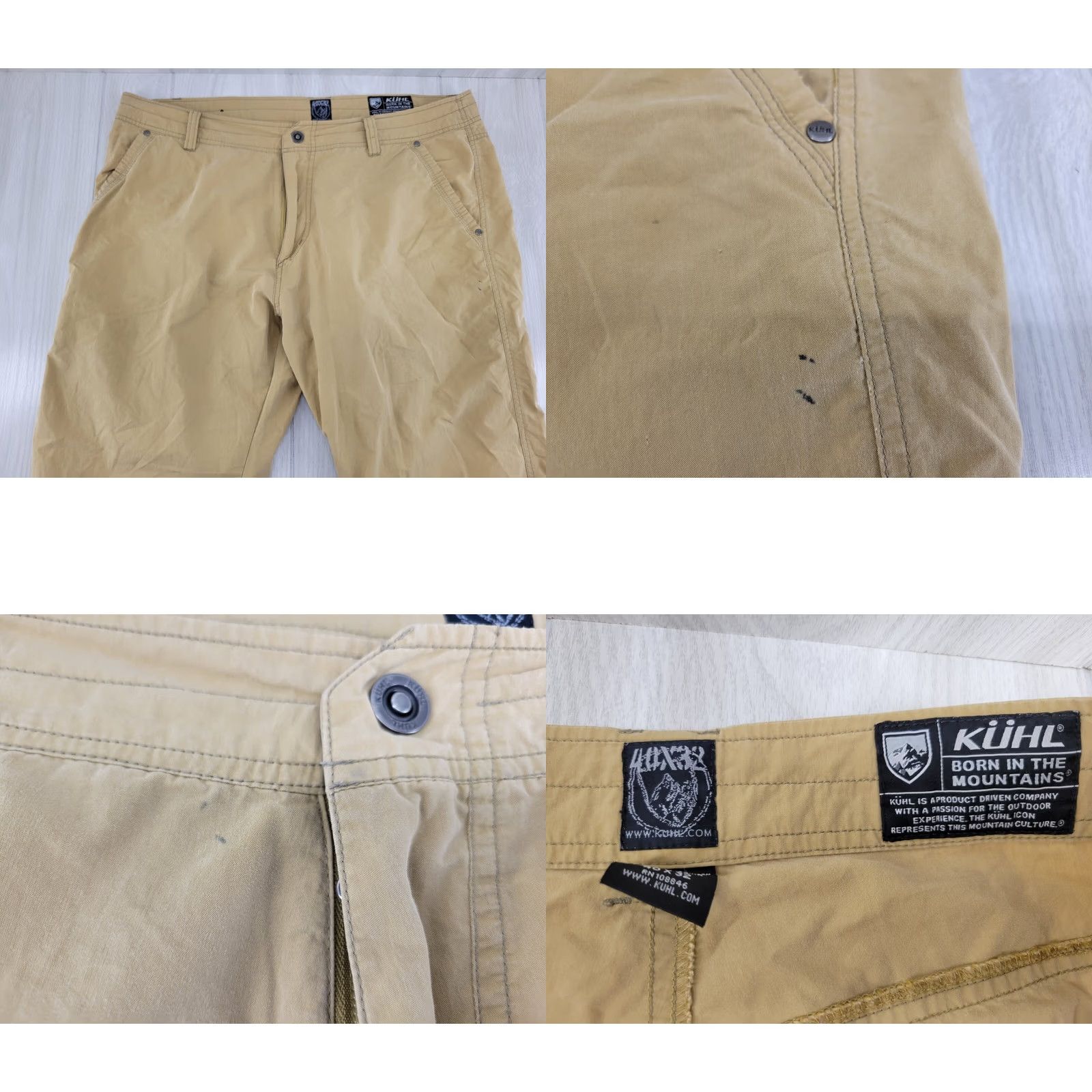Vintage VINTAGE Distressed Kuhl Kontra Lightweight Hiking Pants 40 X 32 Tan Mens Cargo Outdoor Shoes? Size US 40 / EU 56 - 8 Thumbnail