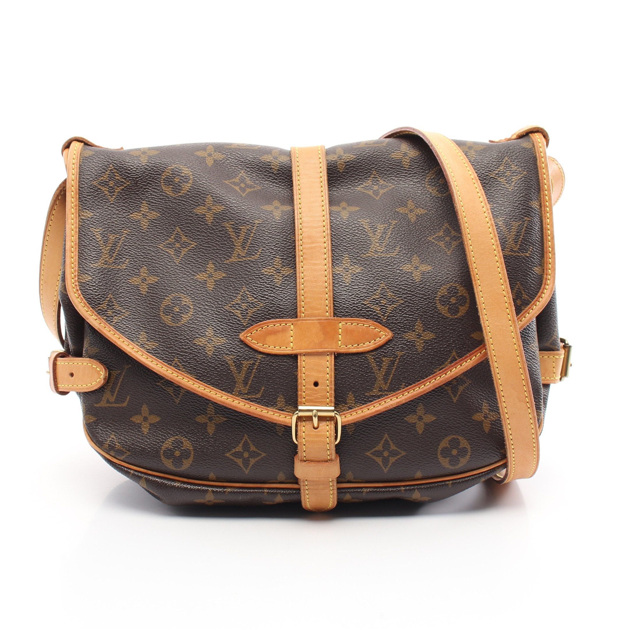 Louis Vuitton Louis Vuitton Saumur 30 Monogram Shoulder Bag Leather Brown Size ONE SIZE - 1 Thumbnail