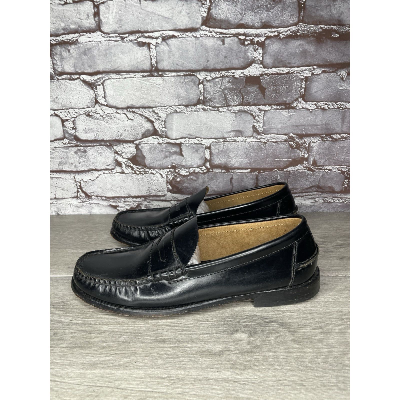 Florsheim Florsheim 1892 Black Leather Slip On Penny Loafers Dress Sho Size US 9 / EU 42 - 1 Thumbnail
