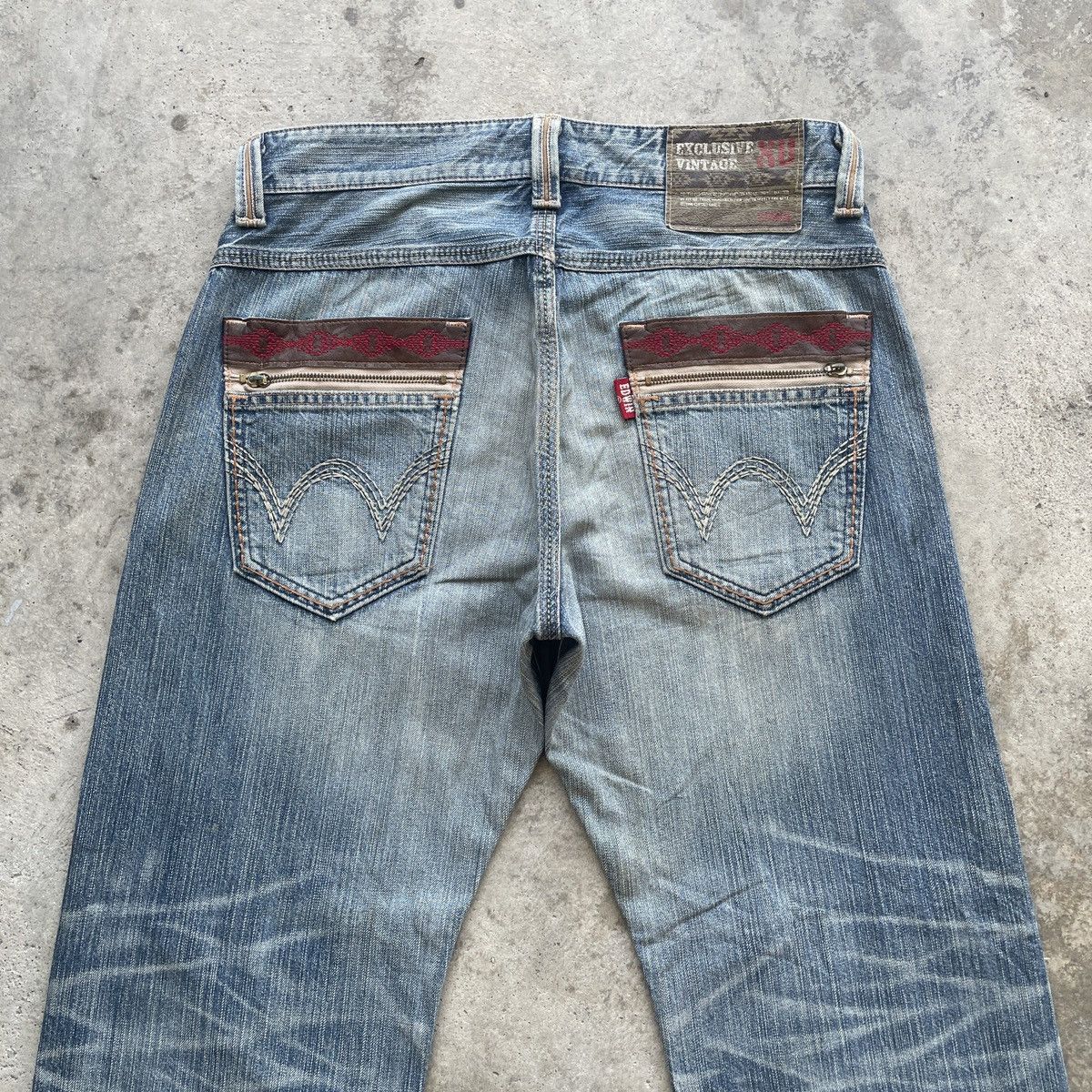 Edwin Vintage Edwin Rusty Jeans Faded Distressed Denim Pants W35 Size US 35 - 10 Thumbnail