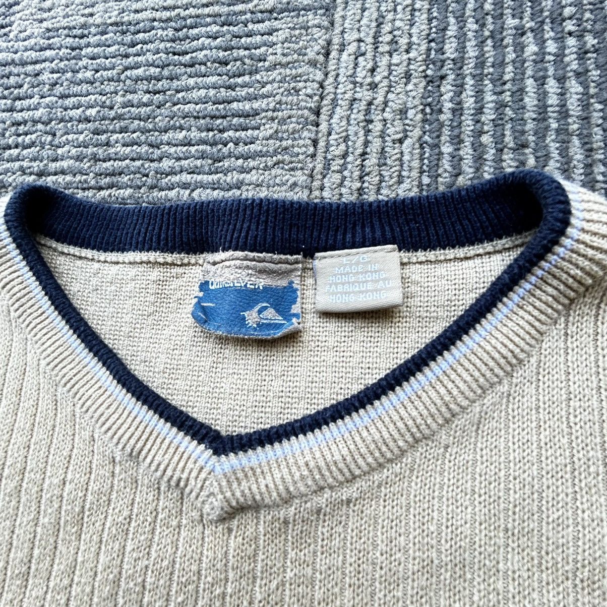 Quiksilver Quiksilver Vtg Y2K Cream Tan Knit Surf Pullover Sweater Size US L / EU 52-54 / 3 - 3 Thumbnail