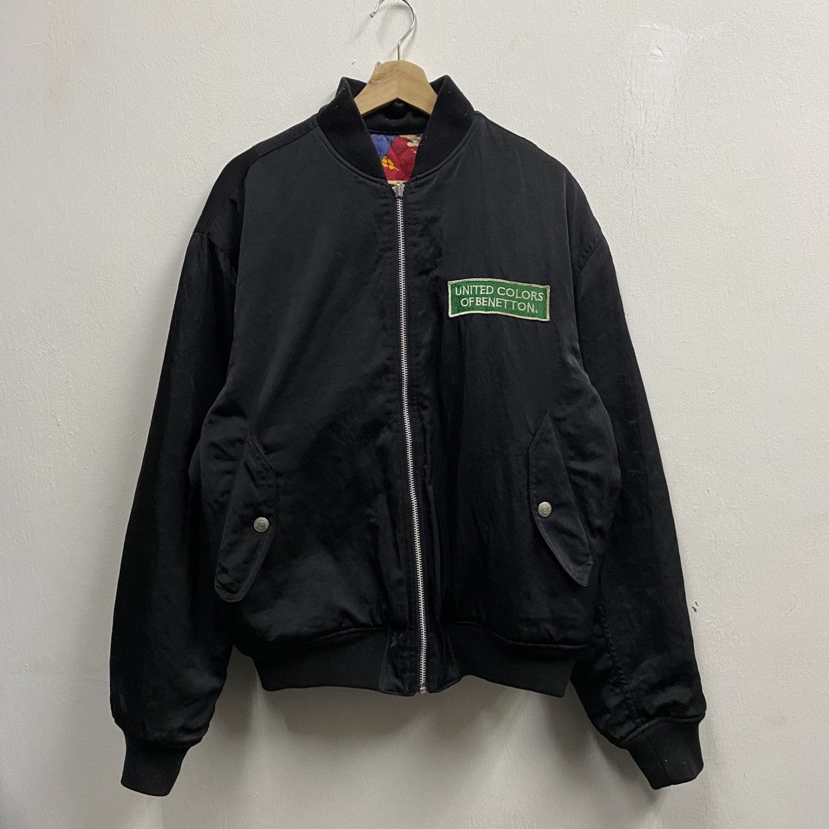 Benetton Vintage Benetton Formula 1 Reversible Racing Jacket Size US M / EU 48-50 / 2 - 2 Thumbnail