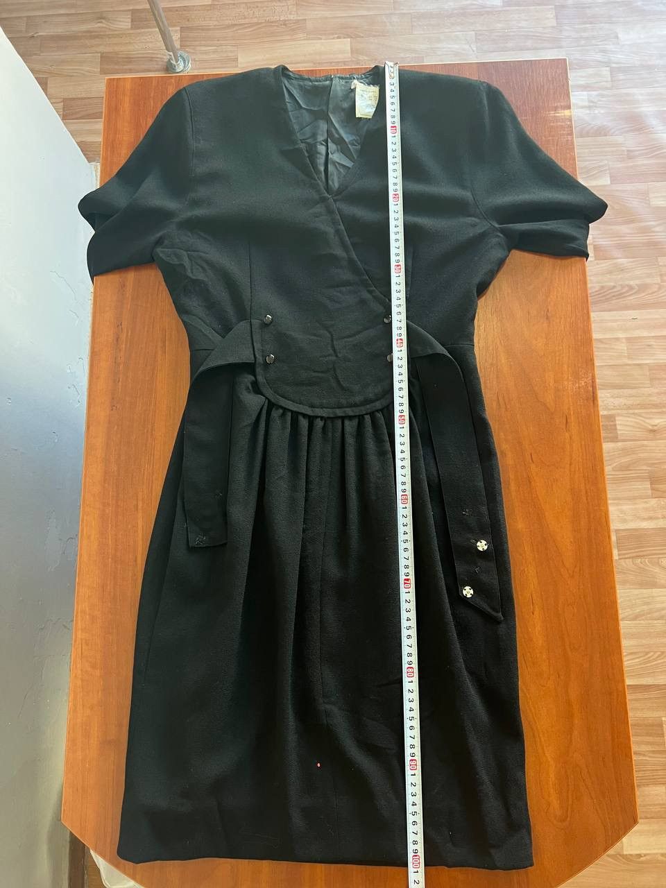 Celine RARE 1970/80’S CELINE 100% WOOL EVENING SOLID DRESS SIZE 36 Size XS / US 0-2 / IT 36-38 - 21 Thumbnail