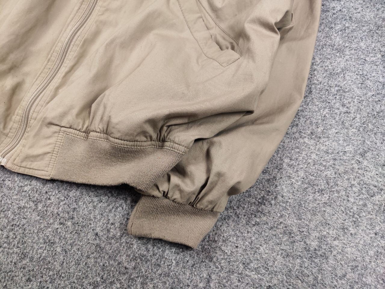 Lacoste Vintage 90's Lacoste custom double logo Beige Bomber Jacket Size US M / EU 48-50 / 2 - 5 Thumbnail