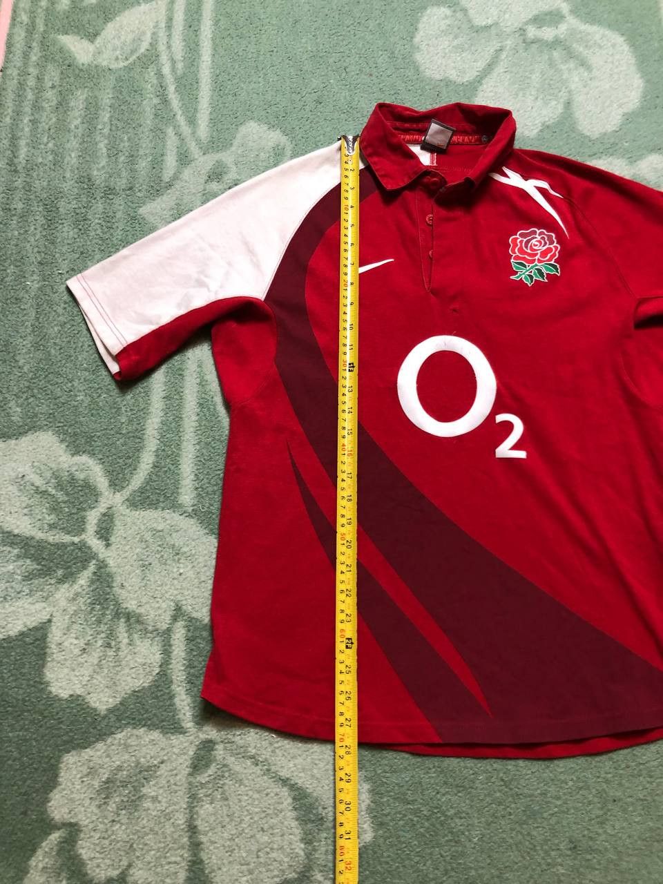 Nike Nike Rugby England O2 Casual Sport polo Men's Big Print Size US M / EU 48-50 / 2 - 13 Thumbnail