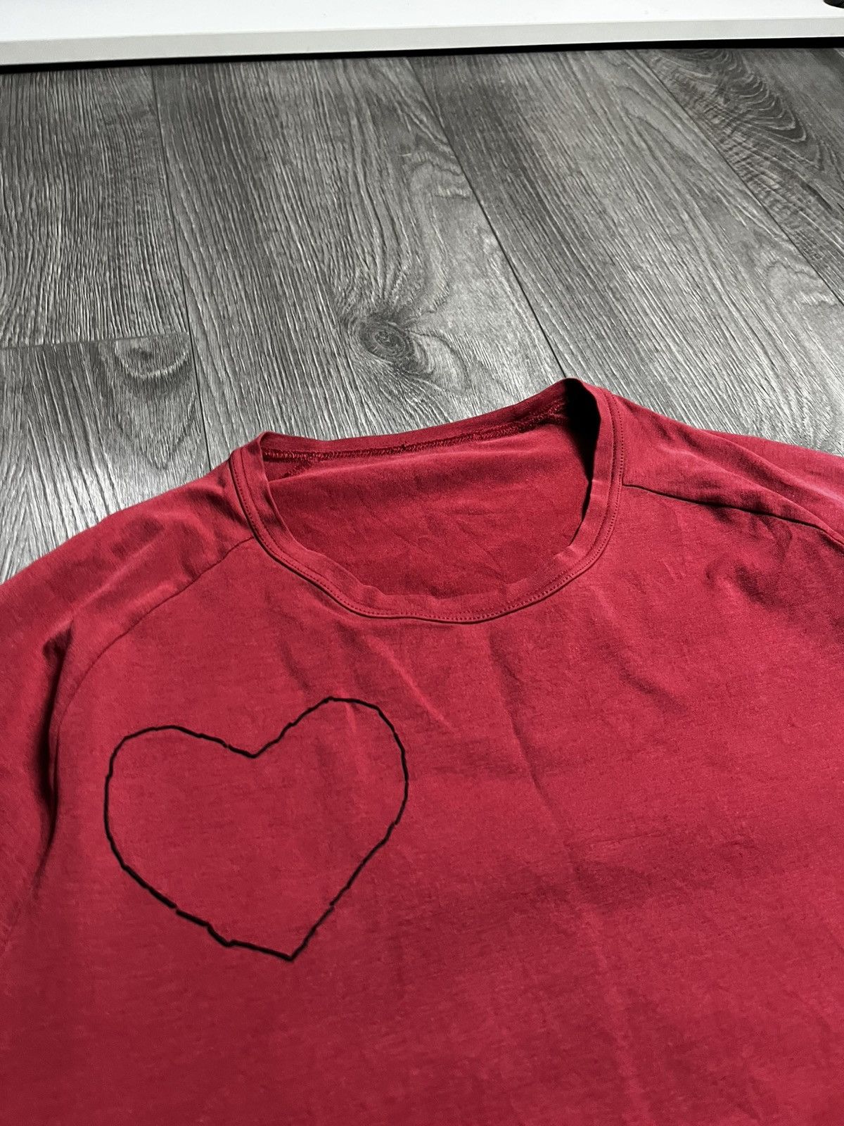 Prada Prada Linea Rossa 2011 "Heart Sketch" Red T-Shirt Size US XL / EU 56 / 4 - 3 Thumbnail