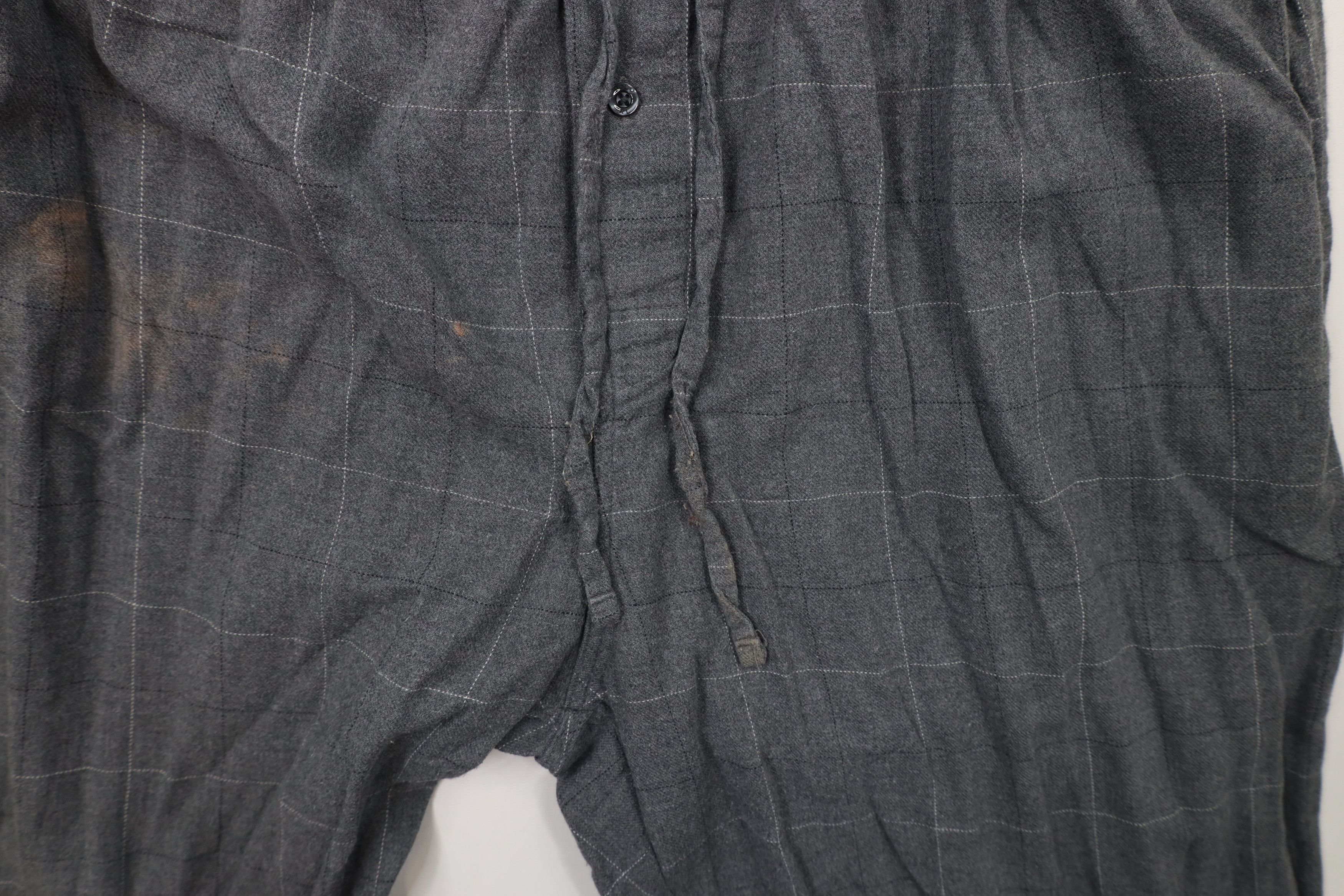 Ralph Lauren × Vintage Vintage Y2K Ralph Lauren Wide Leg Flannel Pajamas Pants Gray Size US 38 / EU 54 - 6 Thumbnail