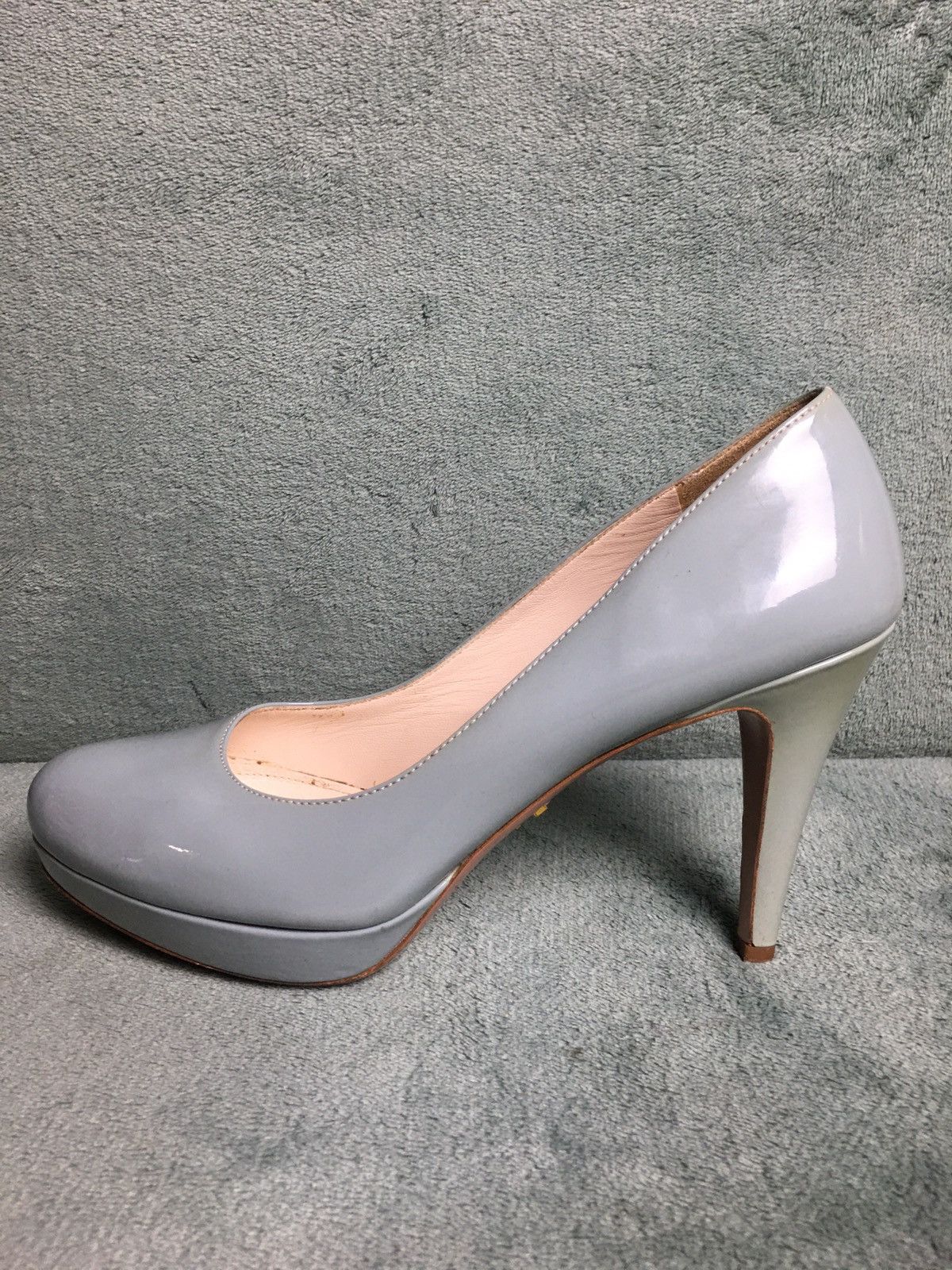 Prada PRADA Grey Patent Leather Heels Pumps EU 38 Size US 8 / IT 38 - 7 Thumbnail