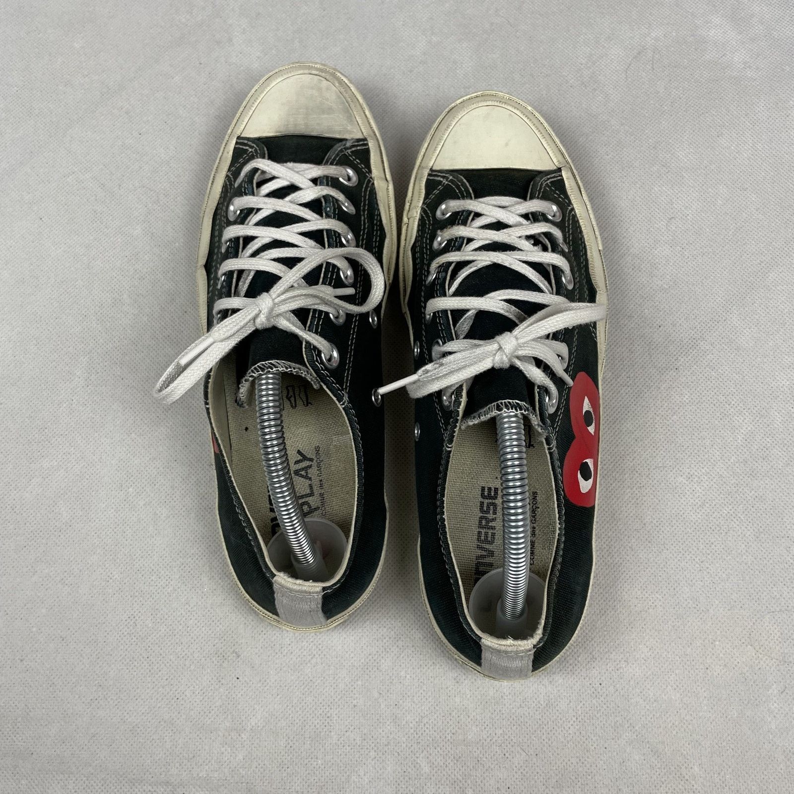 Comme des Garcons × Converse Converse Chuck 70 CDG OX 150206C Unisex Black Shoes M8 W10 Size US 8 / EU 41 - 2 Thumbnail