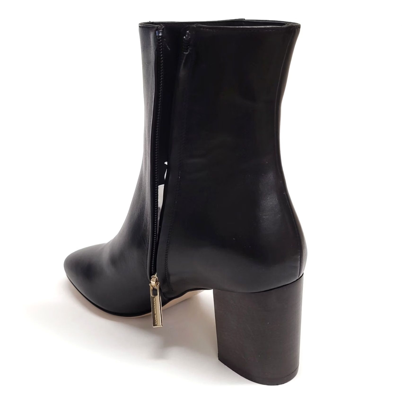 Club Monaco Club Monaco Boots, Women's Payton Boots, Black, Size 7.5, Leather Upper, Leather Lining, zip, Block Heel, Round Toe, MSRP: 50 Size US 8 / IT 38 - 6 Thumbnail