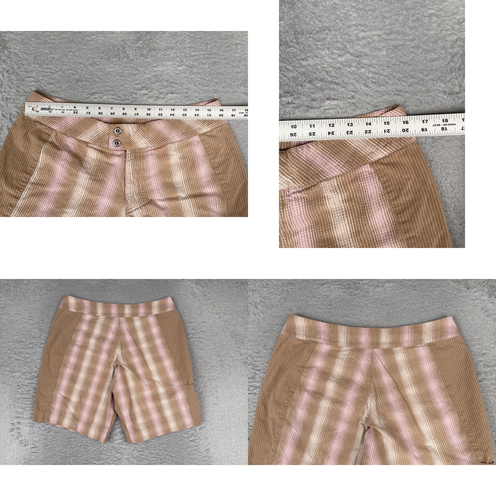 Patagonia Patagonia Shorts Womens 10 Brown Striped Organic Cotton Hiking Outdoor Chino Casual Womens 10 Brown Striped Pattern, Outdoor Size 32" / US 10 / IT 46 - 9 Thumbnail