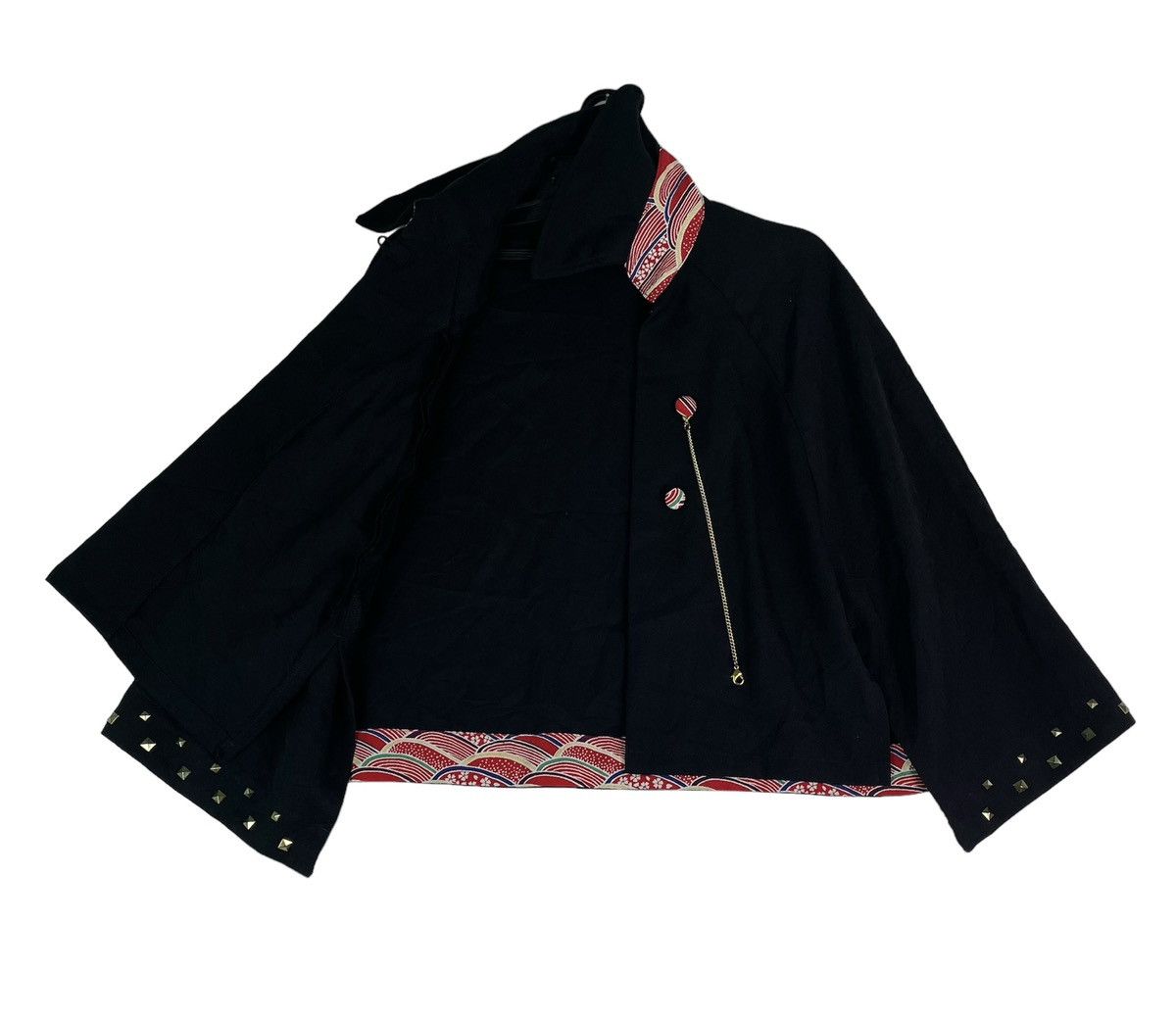 Japanese Brand GOUK by Takeshi Kunitomo japan cape coat jacket stud part Size ONE SIZE - 4 Thumbnail