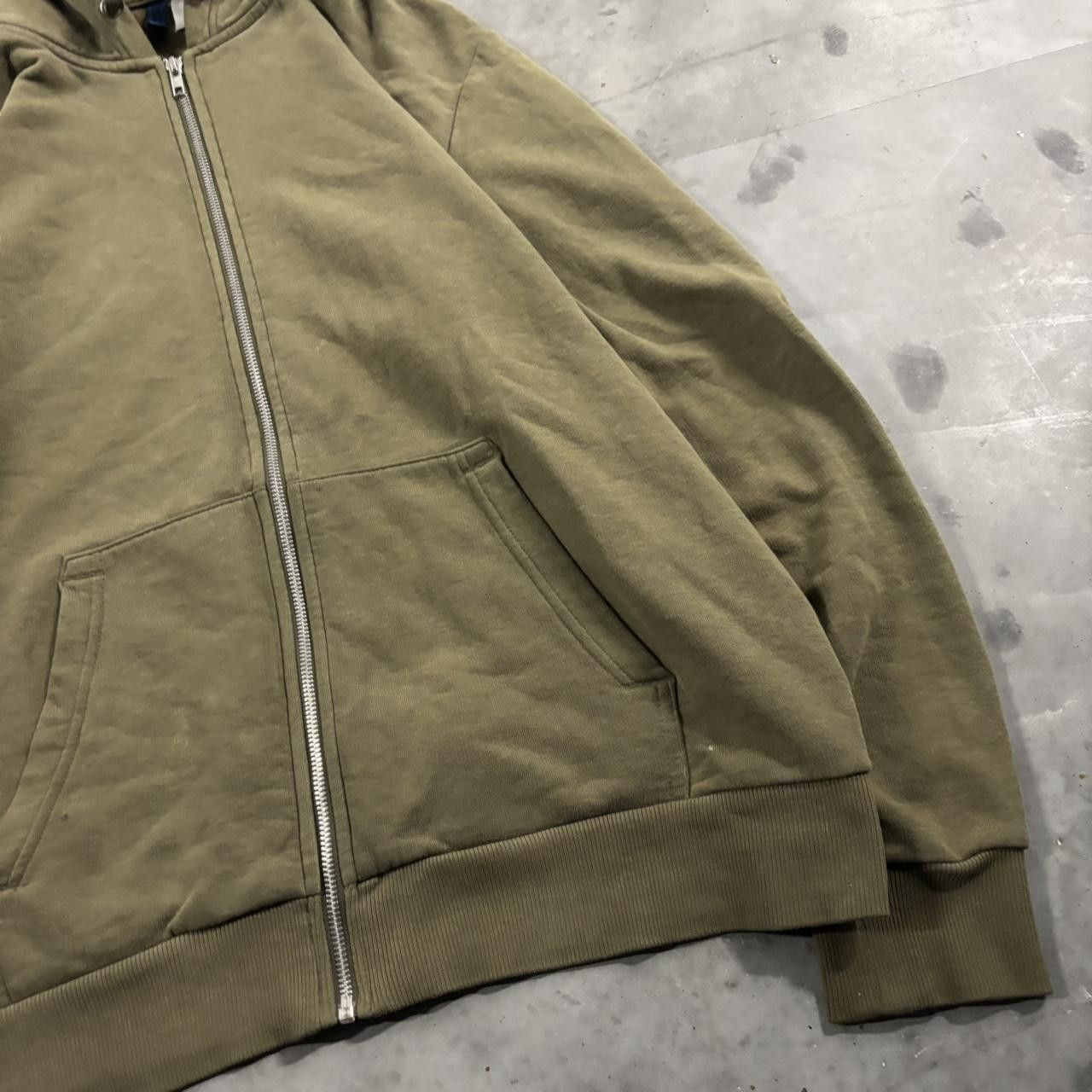 Vintage Crazy Vintage Y2K/2000s Olive Green Earth Tone Blank Essential Zip Hoodie! Size XL Size US XL / EU 56 / 4 - 4 Thumbnail