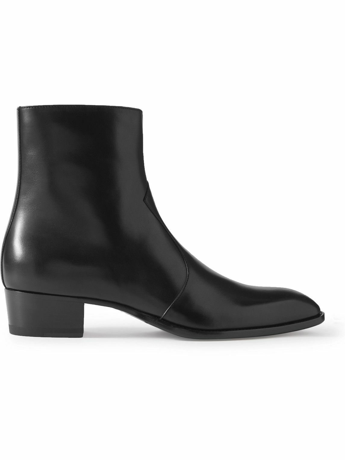 Saint Laurent Paris Wyatt Leather Chelsea Boots Black Size US 10.5 / EU 43-44 - 1 Thumbnail