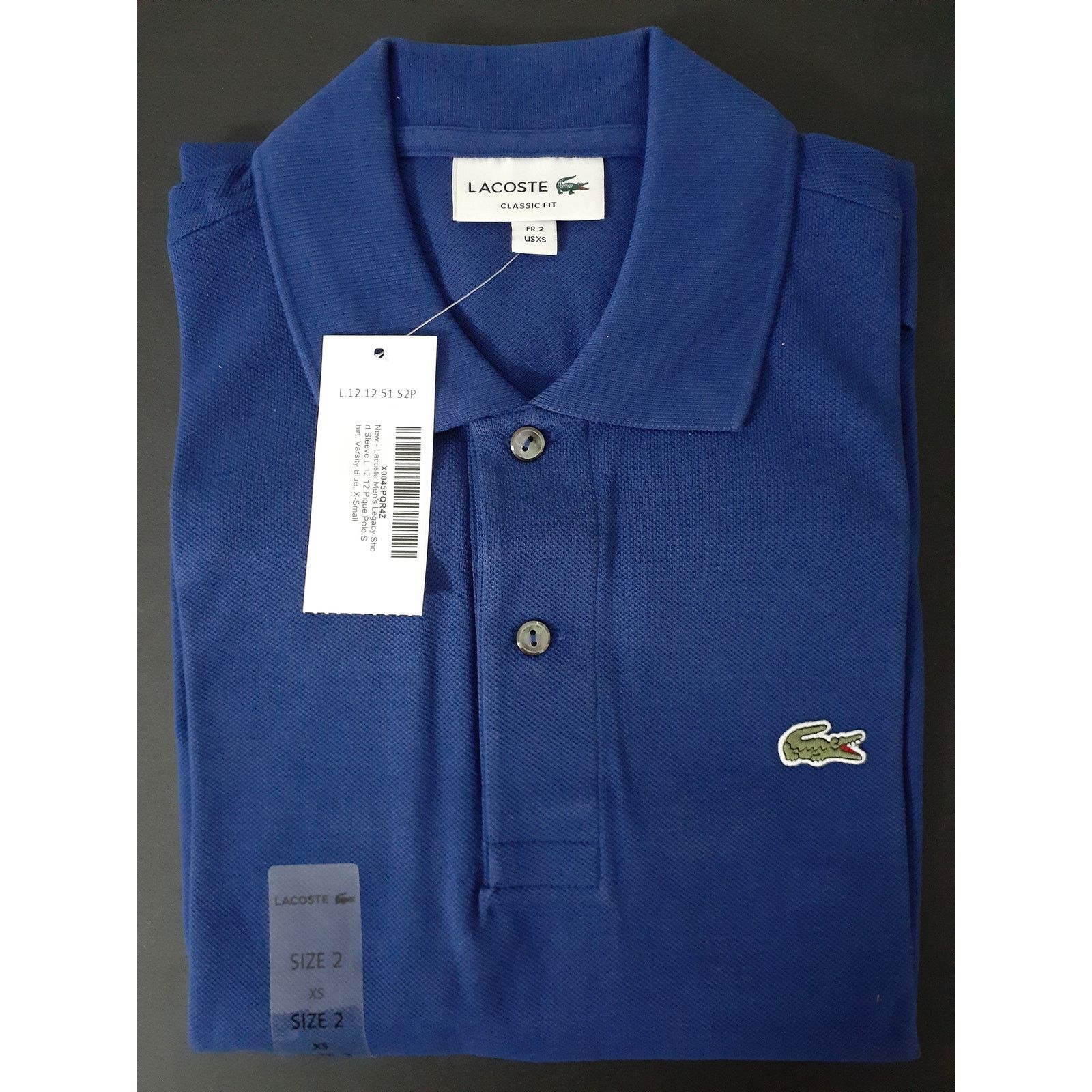 Lacoste Lacoste Men's Legacy Short L.12.12 Pique Polo Blue XS Size US XS / EU 42 / 0 - 2 Thumbnail