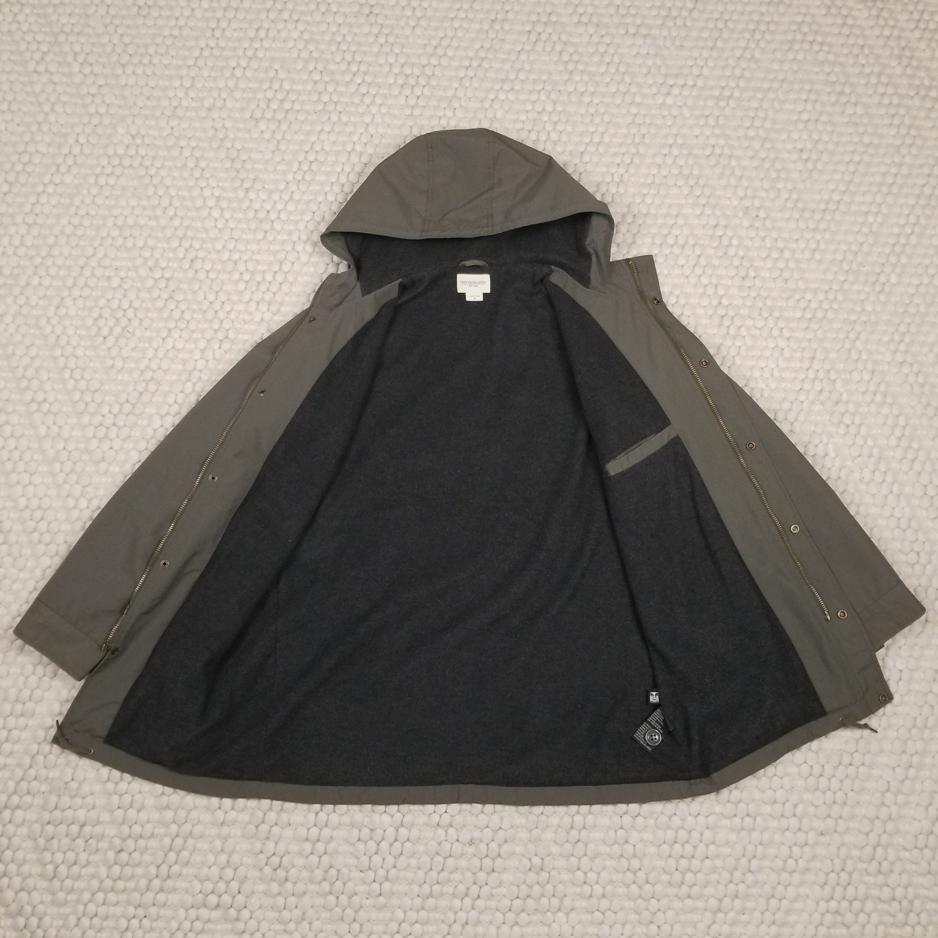 Obey Men's Parka Jacket Olive Green Size US M / EU 48-50 / 2 - 6 Thumbnail