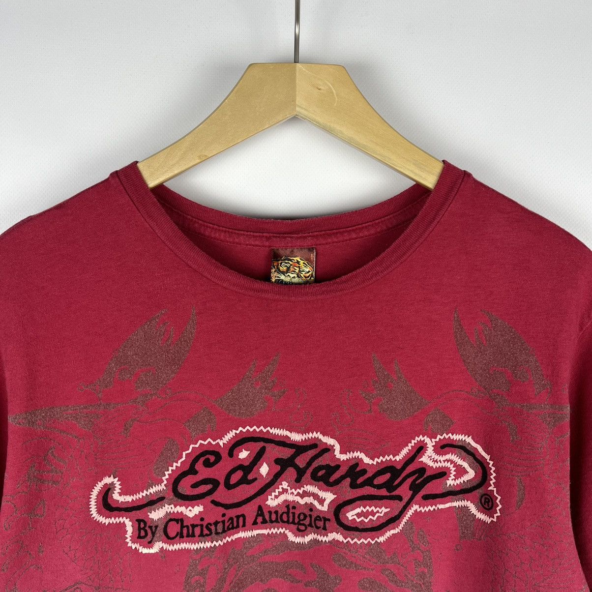 Ed Hardy Vintage Ed Hardy AOP tattoo rare y2k tee 90’s Size US L / EU 52-54 / 3 - 2 Thumbnail