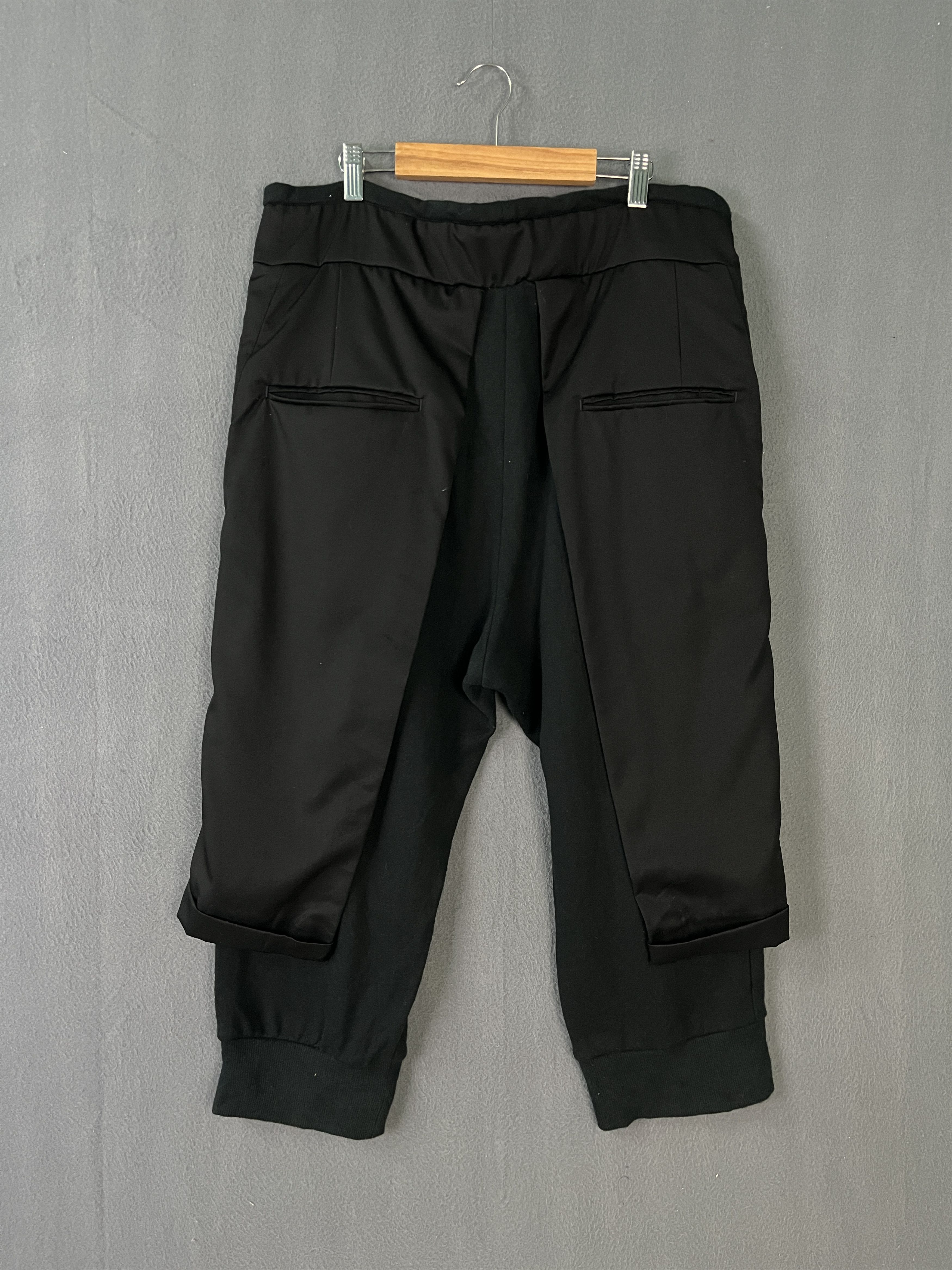 Japanese Brand SISE Double Layer Dropped Crotch Cropped Pants Made in Japan Size US 34 / EU 50 - 5 Thumbnail