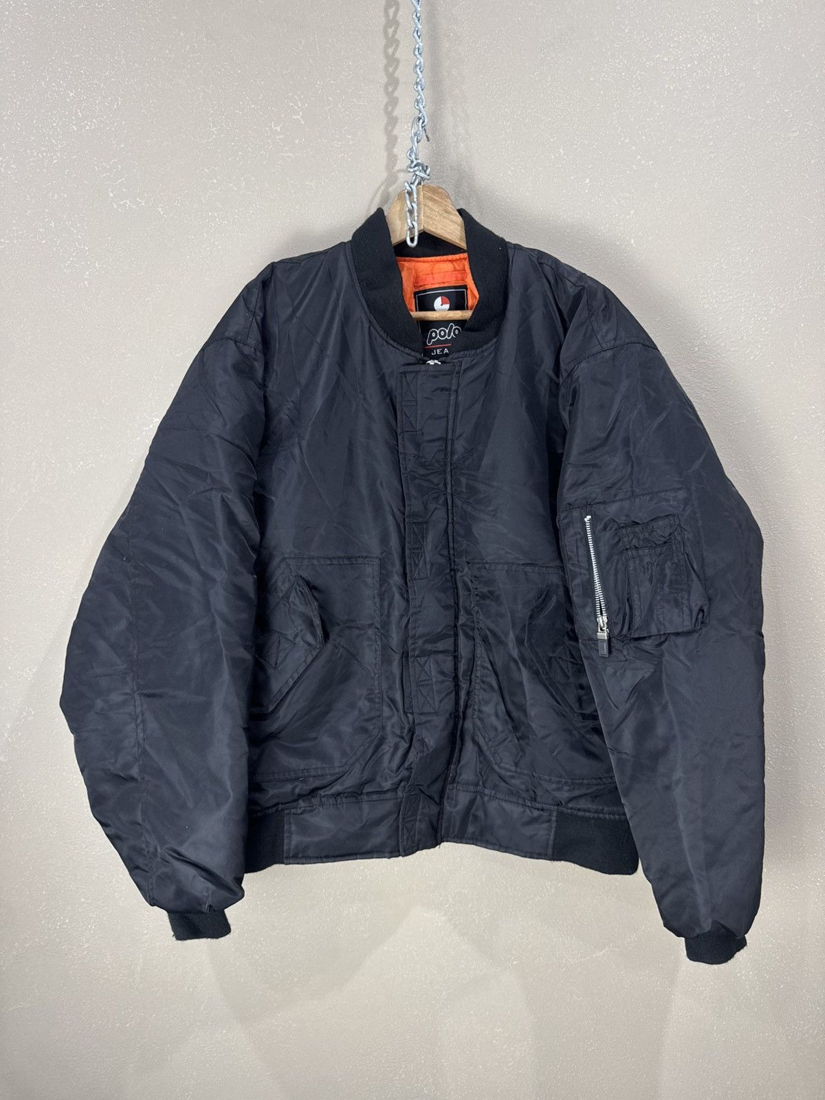 Vintage Ma1 Flyer Black Vintage Bomber Jacket Boxy Fit Oversize Size US L / EU 52-54 / 3 - 1 Thumbnail