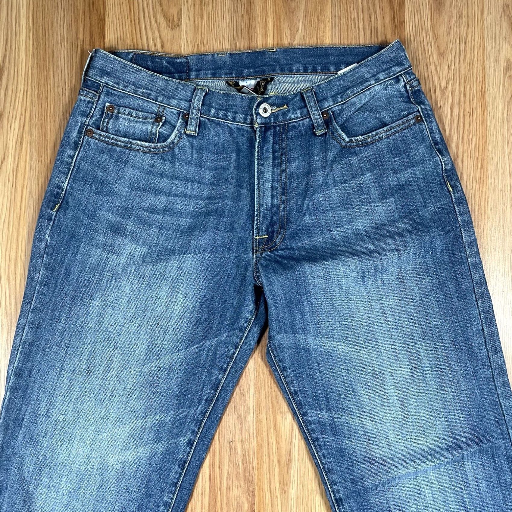 Lucky Brand Lucky Brand Jeans Mens 32Wx29L Straight Leg Fit Blue Denim Dungarees Long Pants Size US 32 / EU 48 - 2 Thumbnail