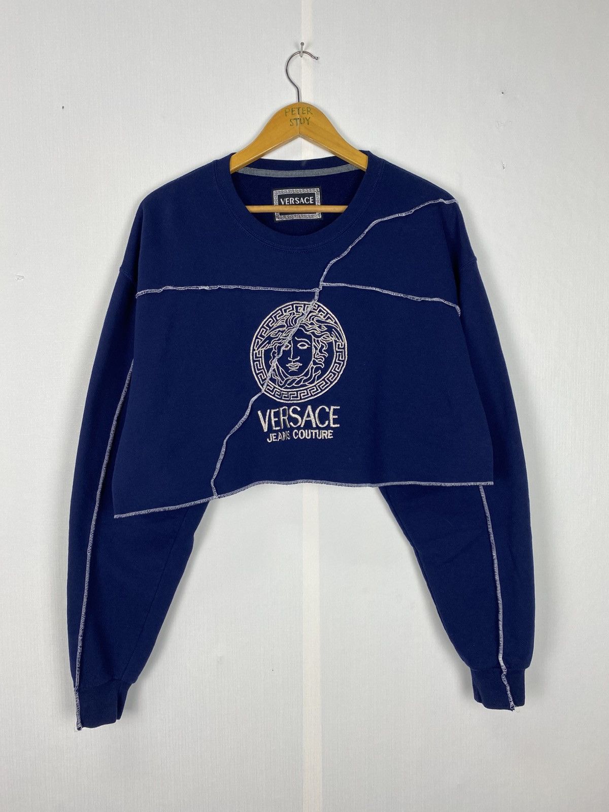 Versace Jeans Couture Versace Jeans Couture Crop Sweater Size L / US 10 / IT 46 - 2 Thumbnail