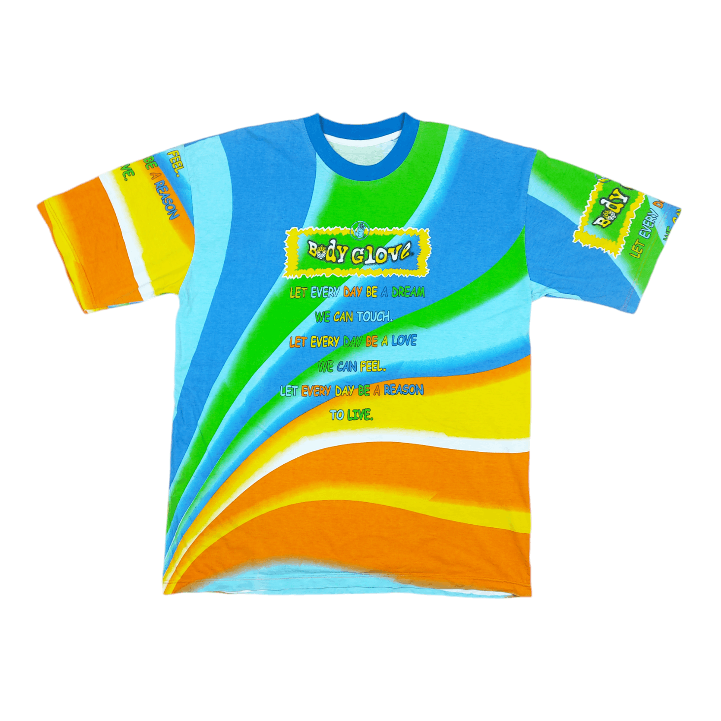 Body Glove × Vintage Vintage 80s Body Glove All Over Print Double-Sided TEE Size US XL / EU 56 / 4 - 1 Thumbnail