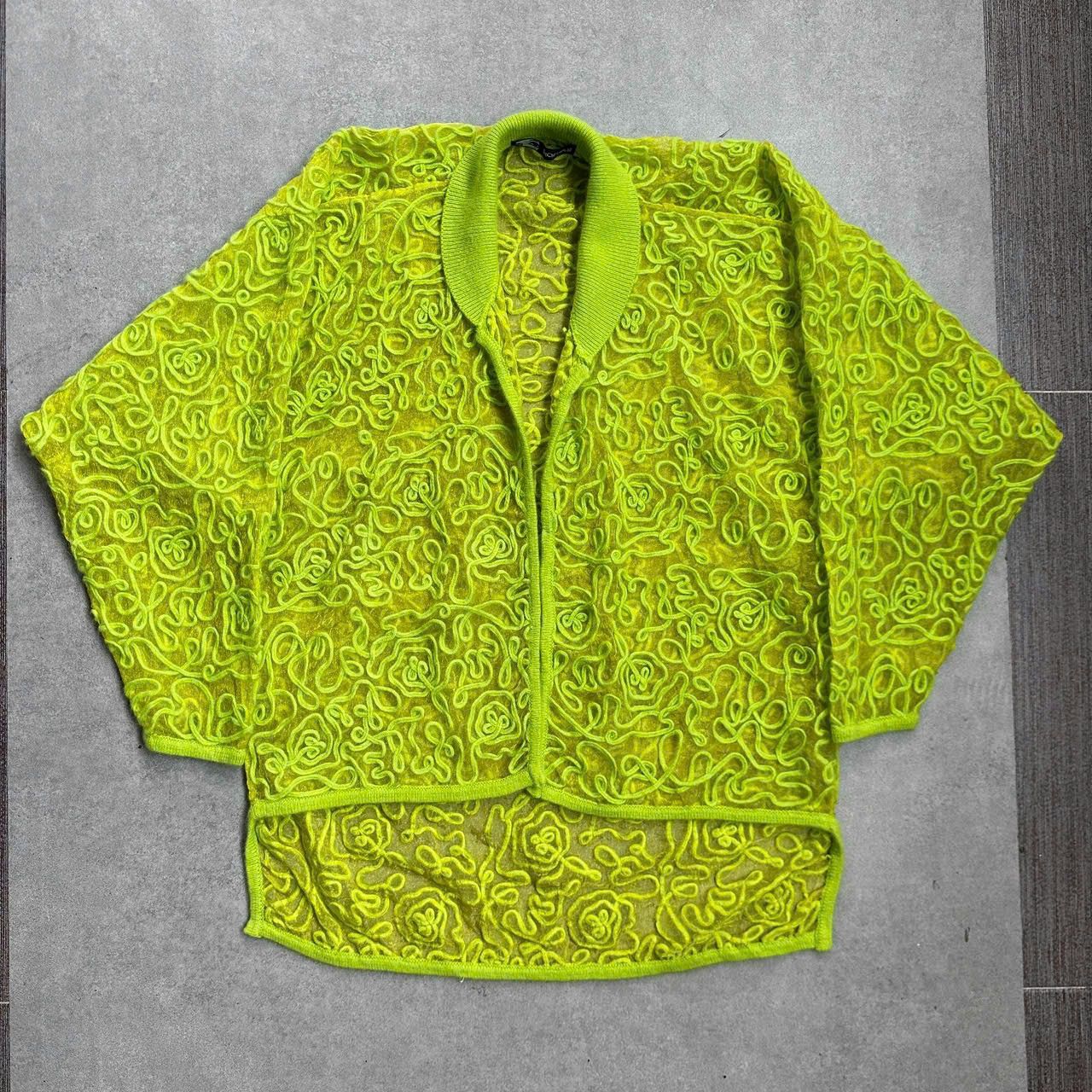 Japanese Brand × Kansai Yamamoto 1970s Kansai Yamamoto Open Front Embroidered Mesh Kimono Size ONE SIZE - 1 Thumbnail